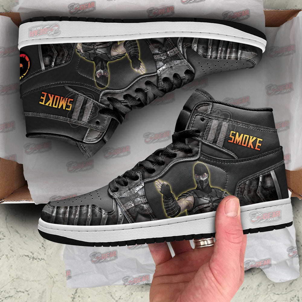 Smoke Mortal Kombat JD Sneakers Shoes For Fans, Air Jordan Hightop
