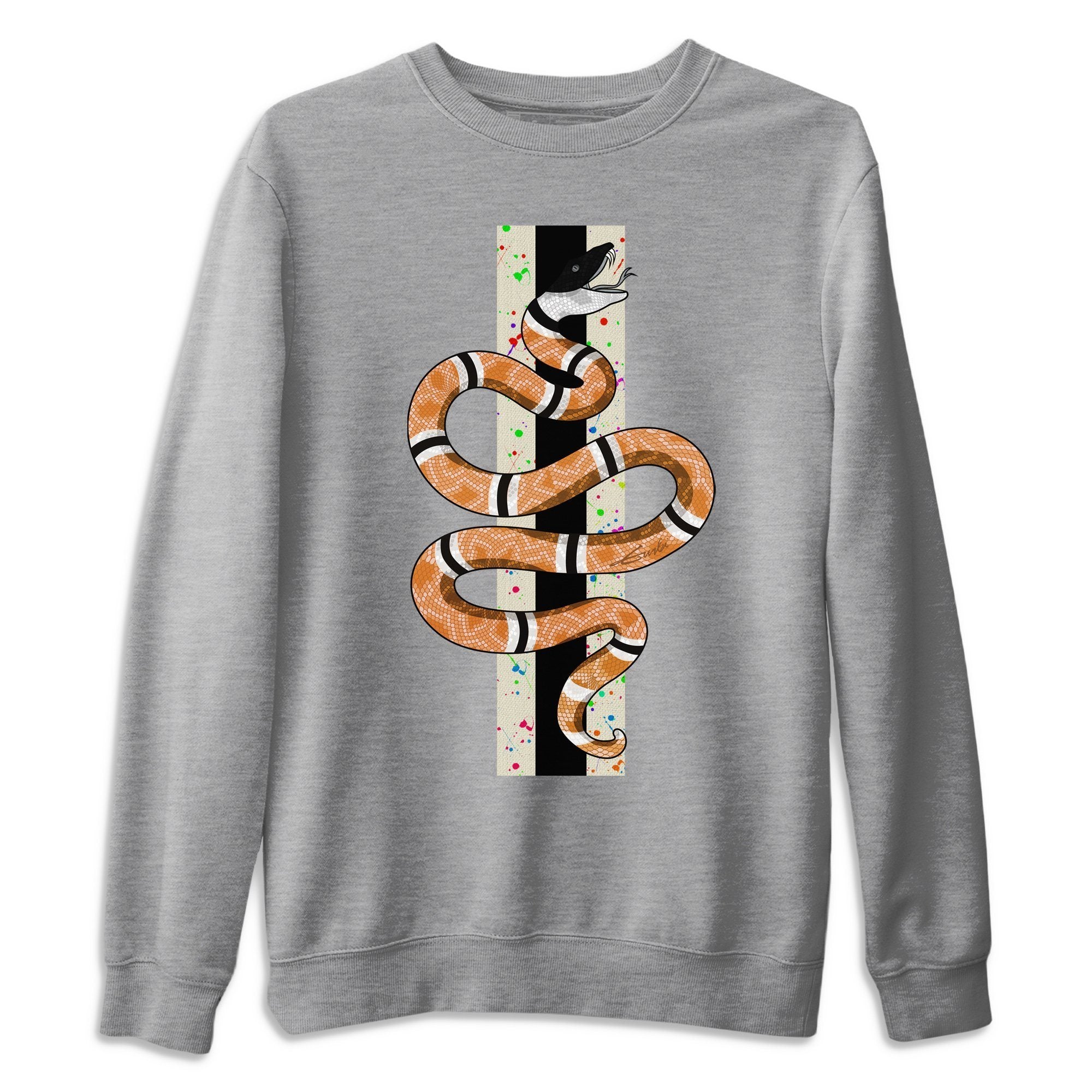 Snake Unisex Sweater – Air Jordan 1 Brushstroke, Sneakers Matching Sweater
