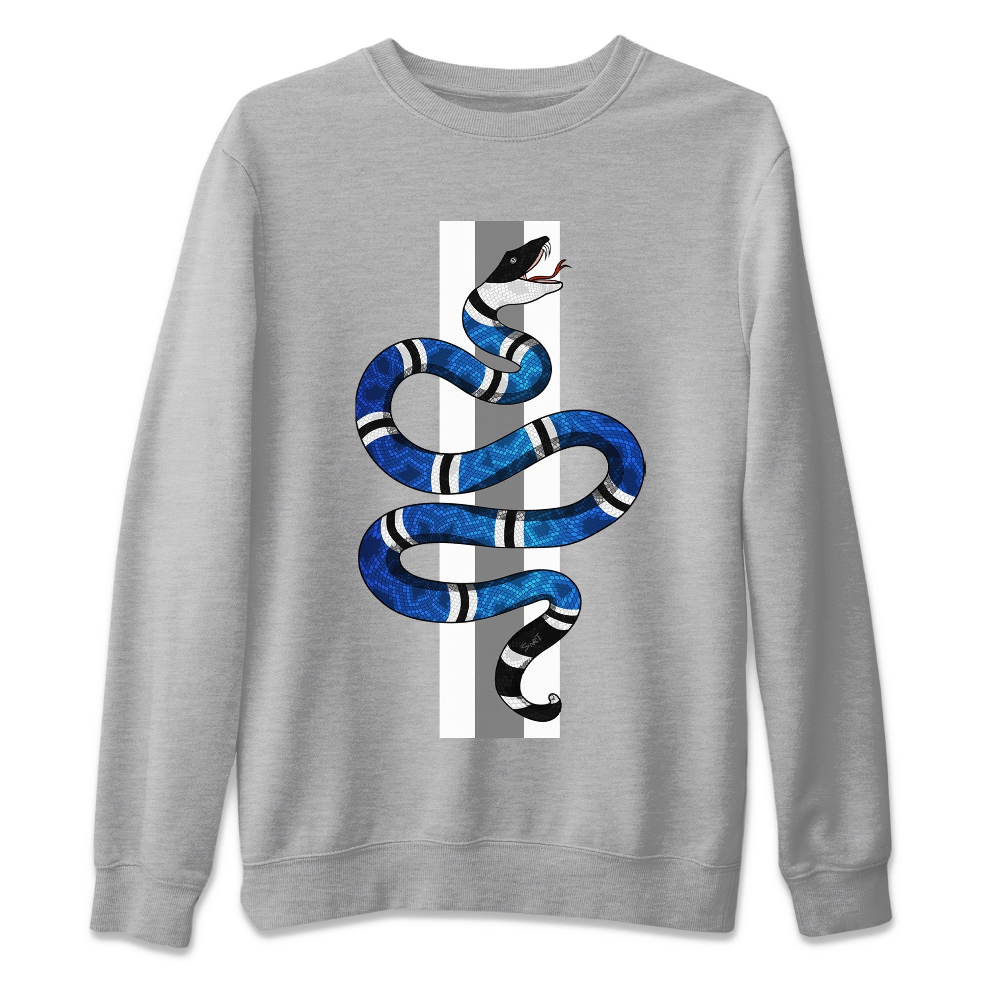 Snake Unisex Sweater – Air Jordan 1 True Blue, Sneakers Matching Sweater