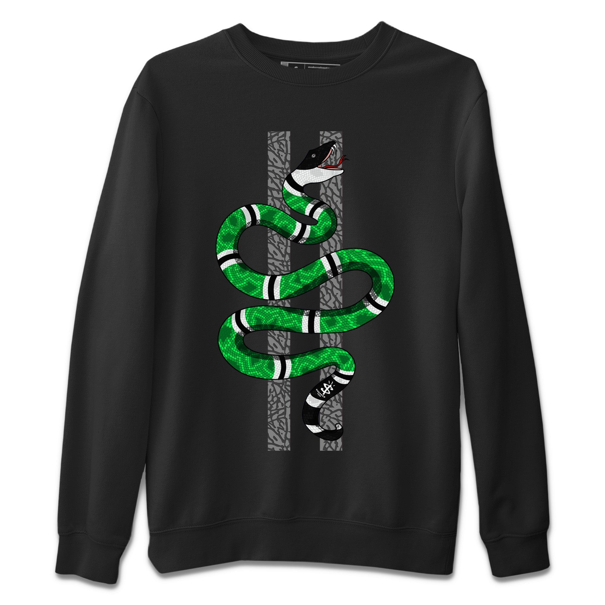 Snake Unisex Sweater – Air Jordan 3 Lucky Green, Sneakers Matching Sweater