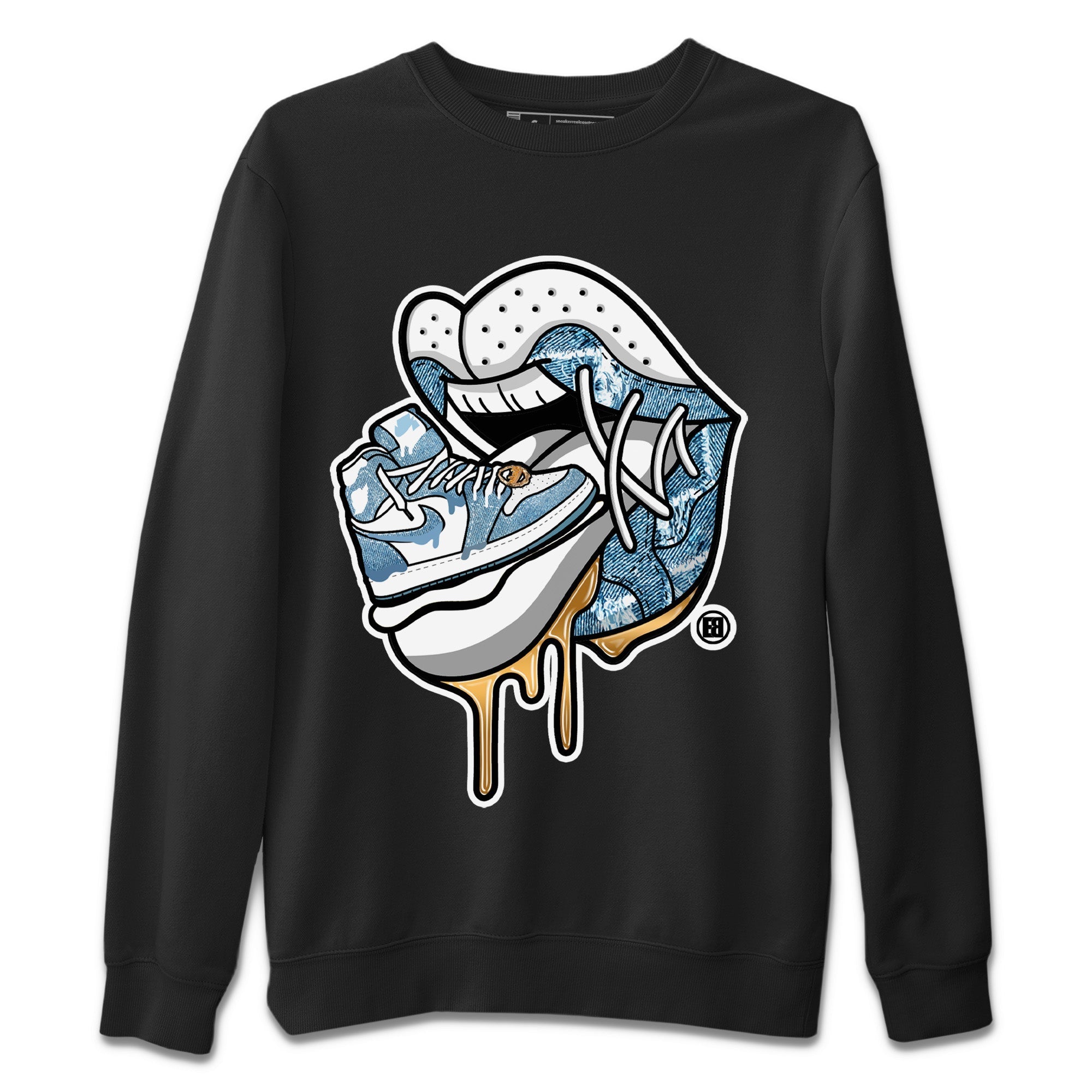 Sneaker Addiction 2 Unisex Sweater – Air Jordan 1 Denim, Sneakers Matching Sweater