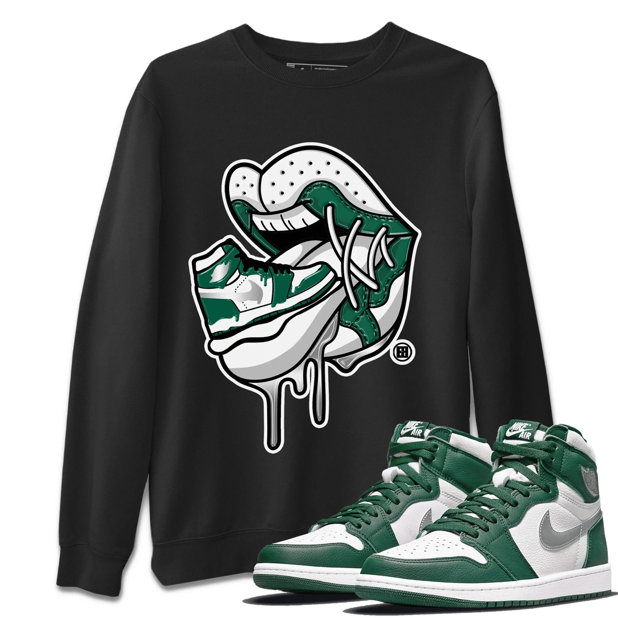 Sneaker Addiction 2 Unisex Sweater – Air Jordan 1 Gorge Green, Sneakers Matching Sweater