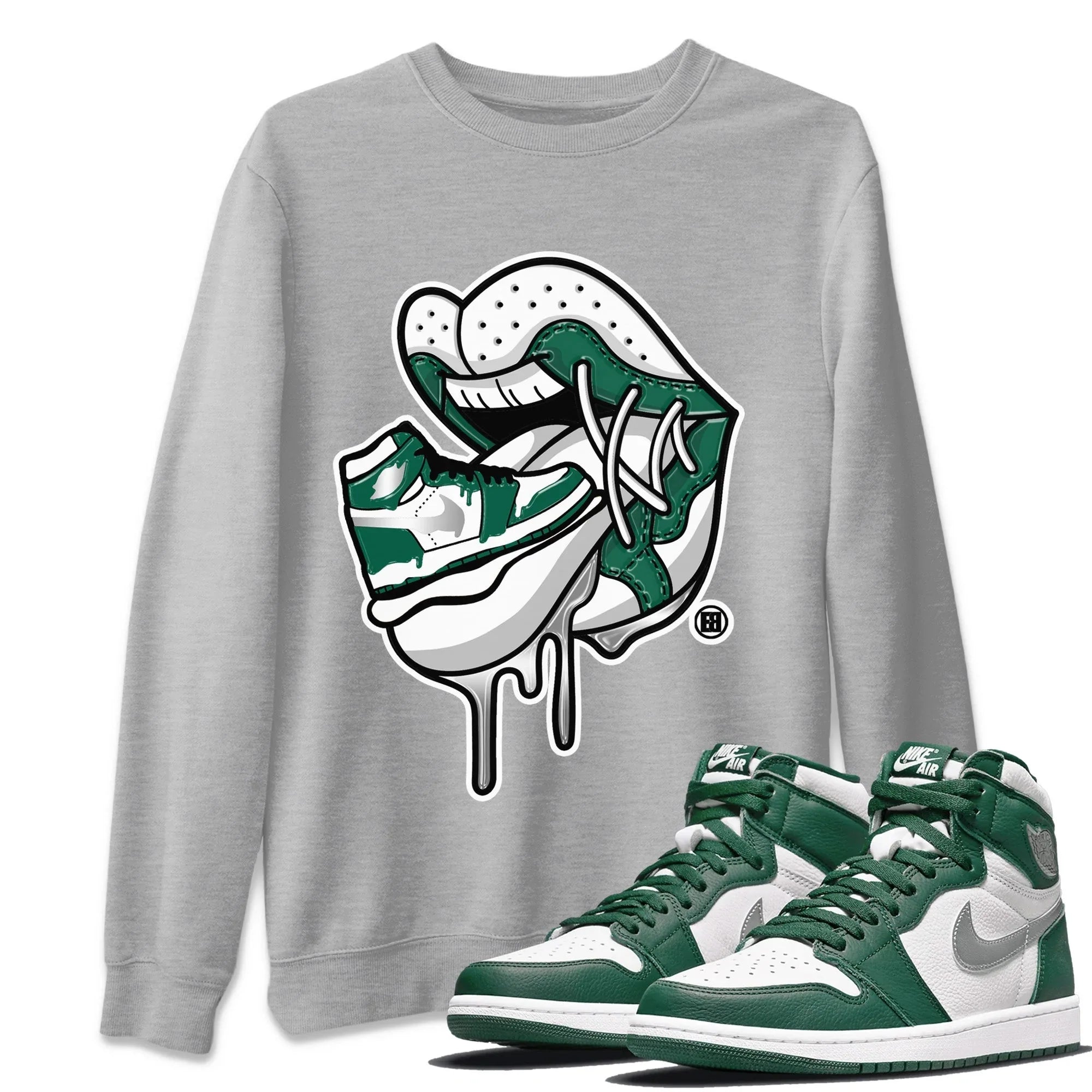 Sneaker Addiction 2 Unisex Sweater – Air Jordan 1 Gorge Green, Sneakers Matching Sweater