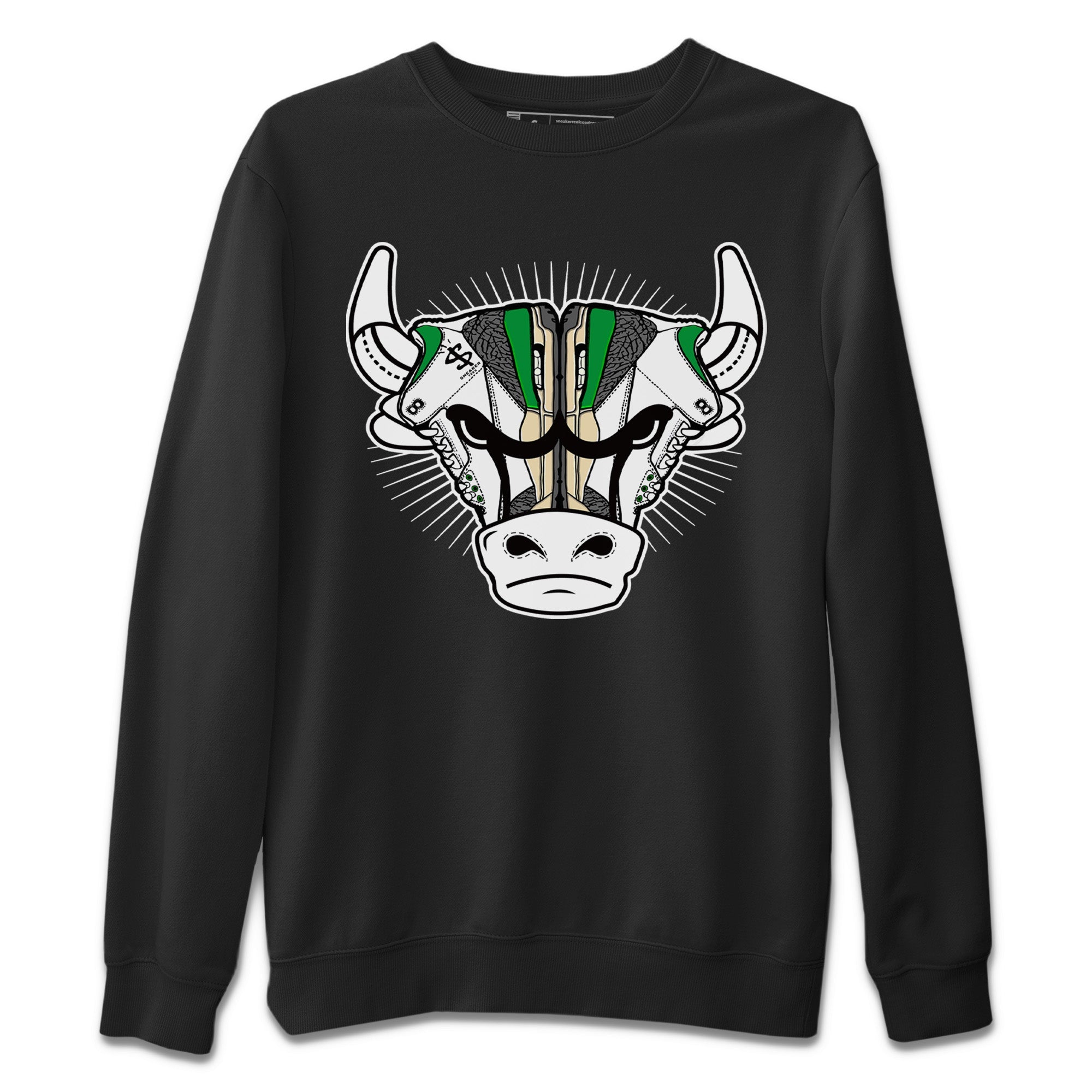 Sneaker Bull Head Unisex Sweater – Air Jordan 3 Lucky Green, Sneakers Matching Sweater