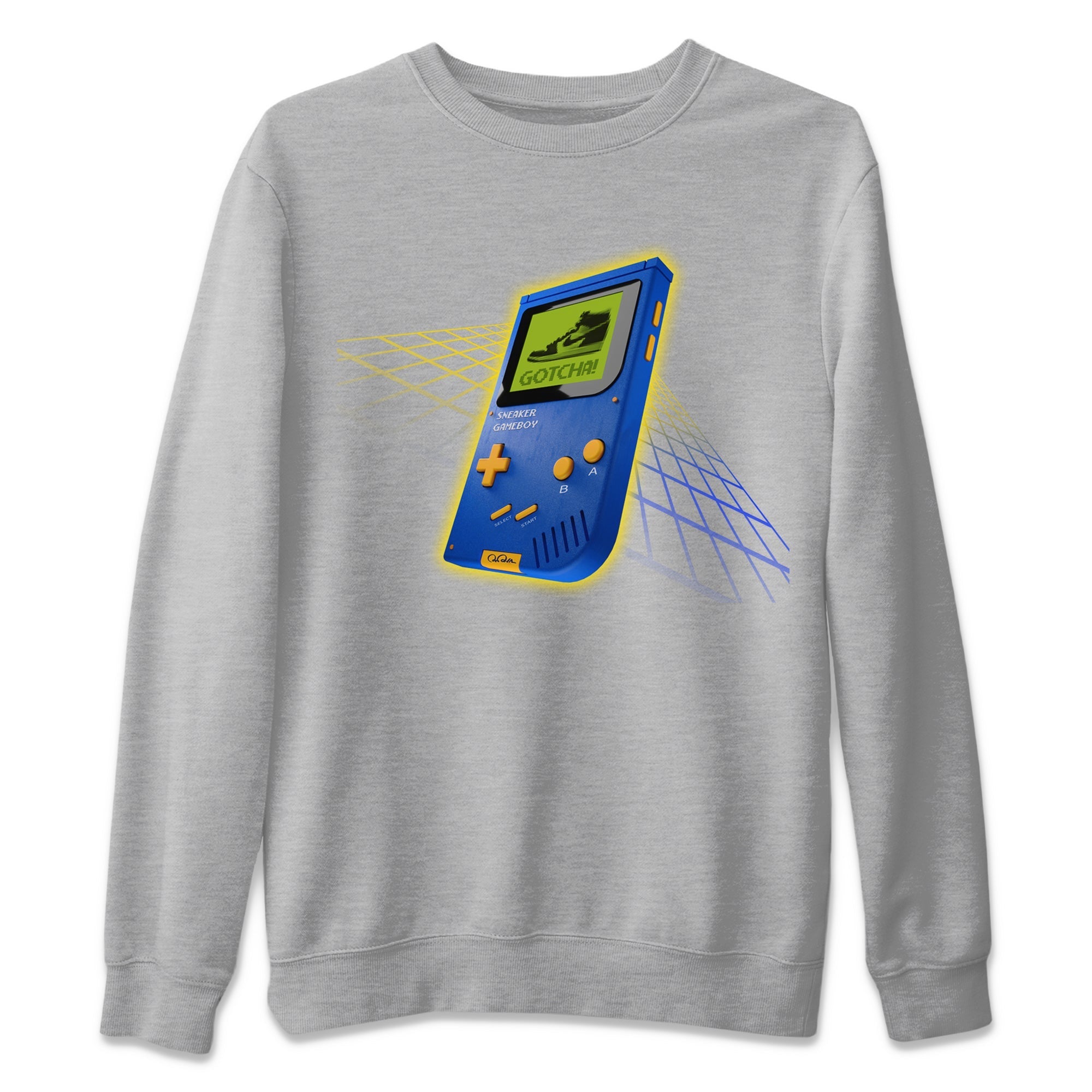 Sneaker Game Boy Unisex Sweater – Air Jordan 1 Game Royal Varsity Maize, Sneakers Matching Sweater