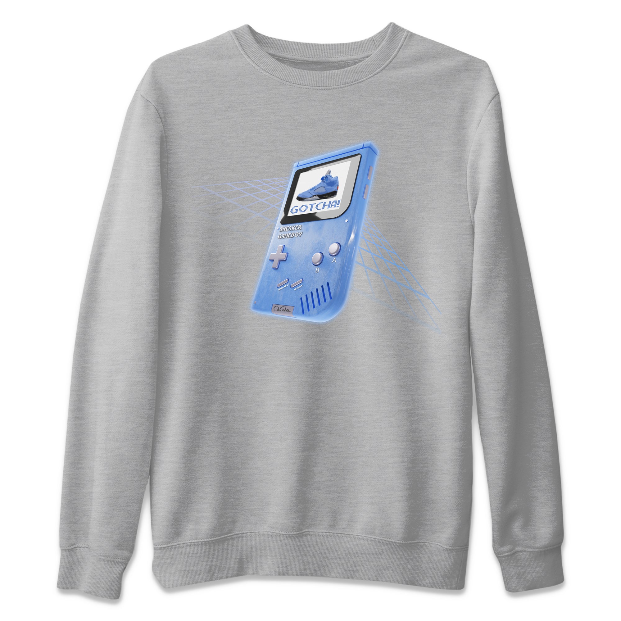 Sneaker Game Boy Unisex Sweater – Air Jordan 5 UNC, Sneakers Matching Sweater