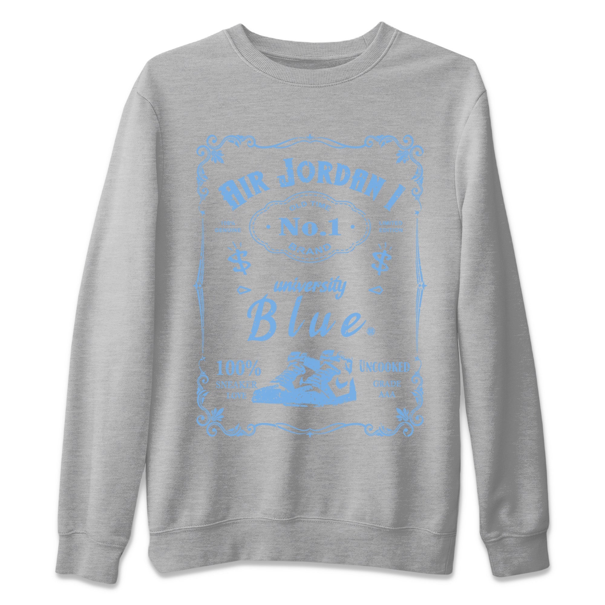Sneaker Label Unisex Sweater – Air Jordan 1 University Blue, Sneakers Matching Sweater