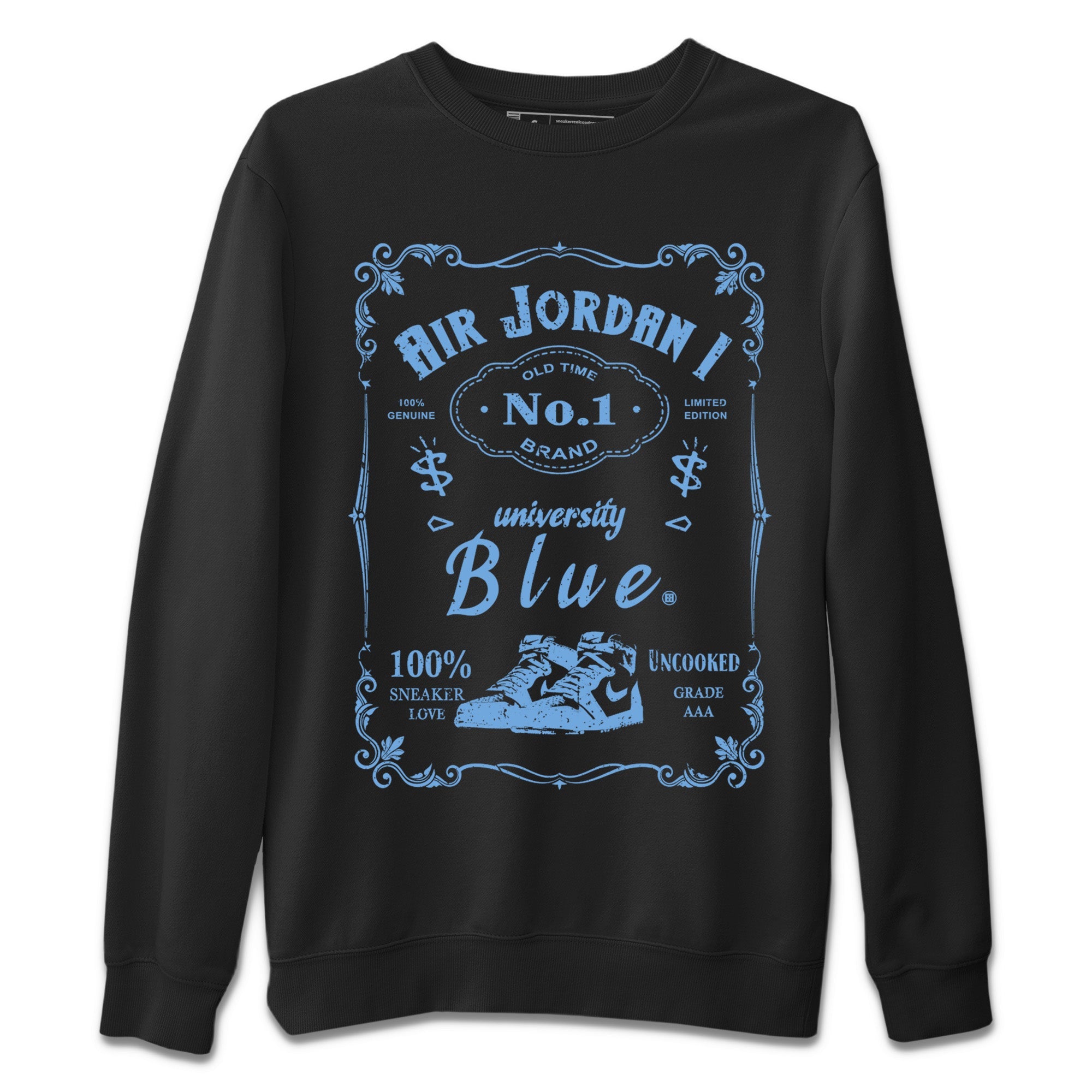 Sneaker Label Unisex Sweater – Air Jordan 1 University Blue, Sneakers Matching Sweater