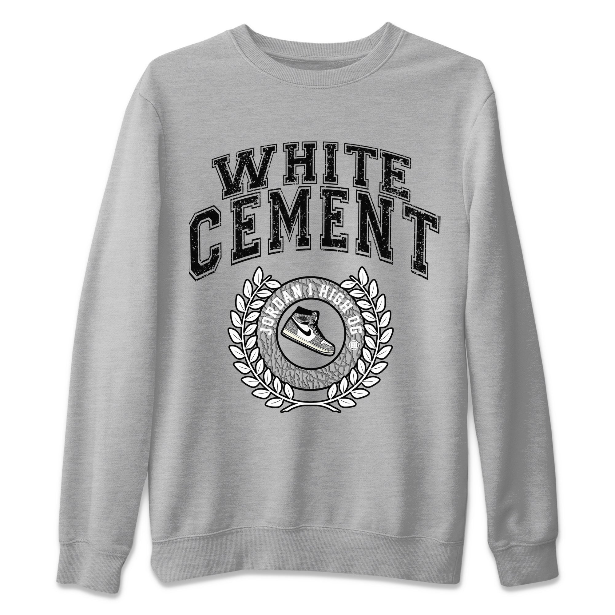Sneaker Letter Unisex Sweater – Air Jordan 1 White Cement, Sneakers Matching Sweater