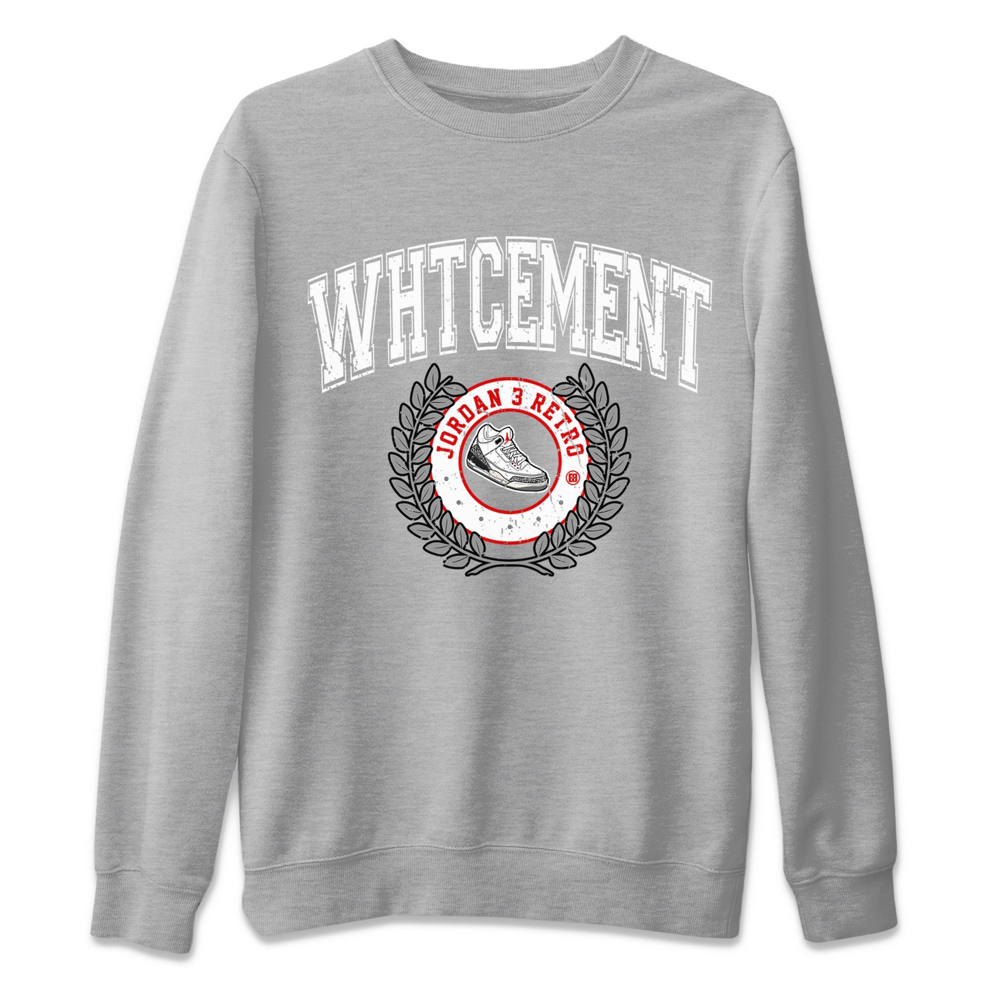 Sneaker Letter Unisex Sweater – Air Jordan 3 White Cement, Sneakers Matching Sweater