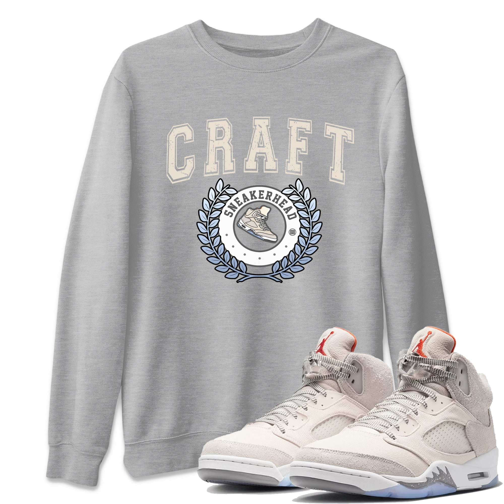 Sneaker Letter Unisex Sweater – Air Jordan 5 Craft, Sneakers Matching Sweater
