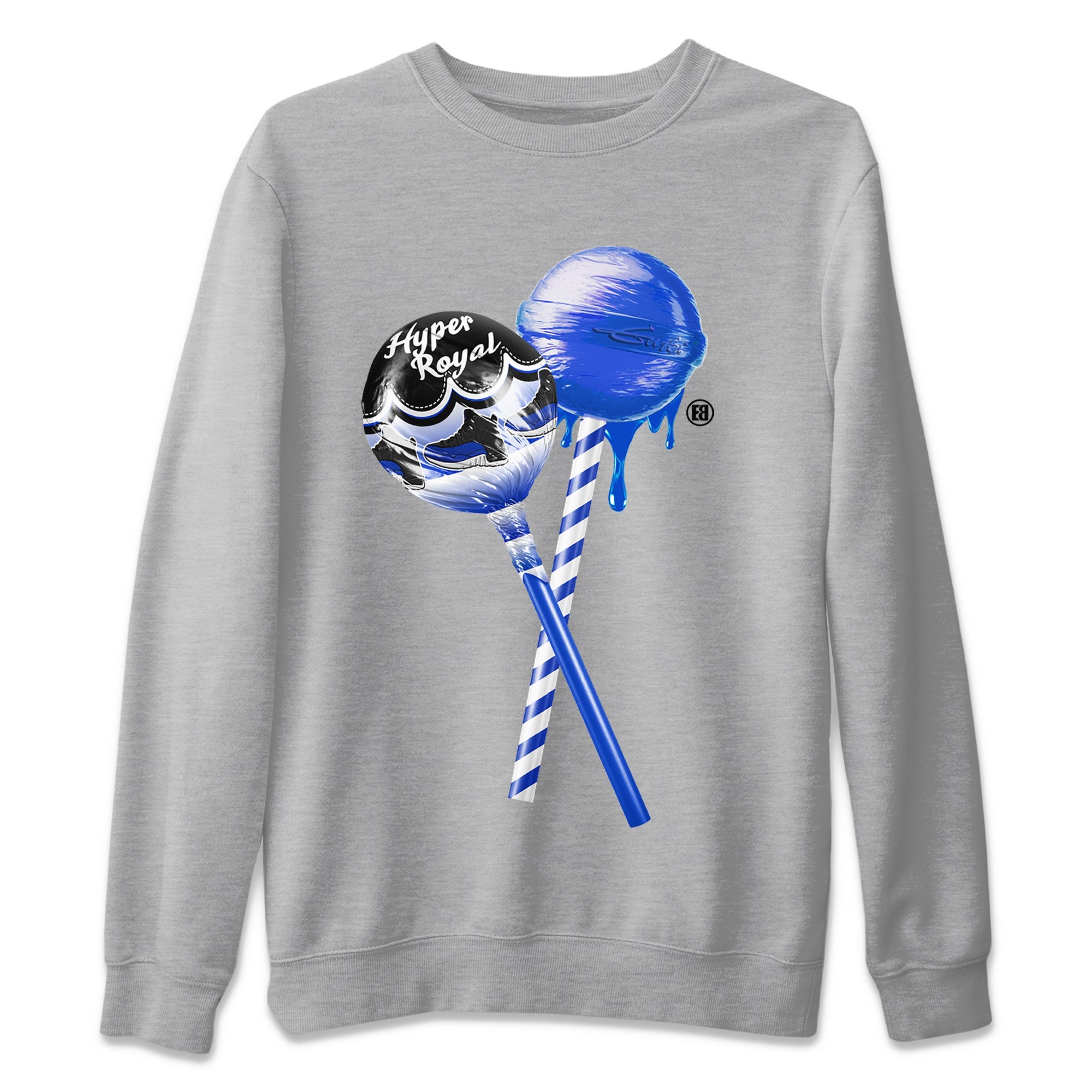 Sneaker Lollipops Unisex Sweater – Air Jordan 12 Hyper Royal, Sneakers Matching Sweater
