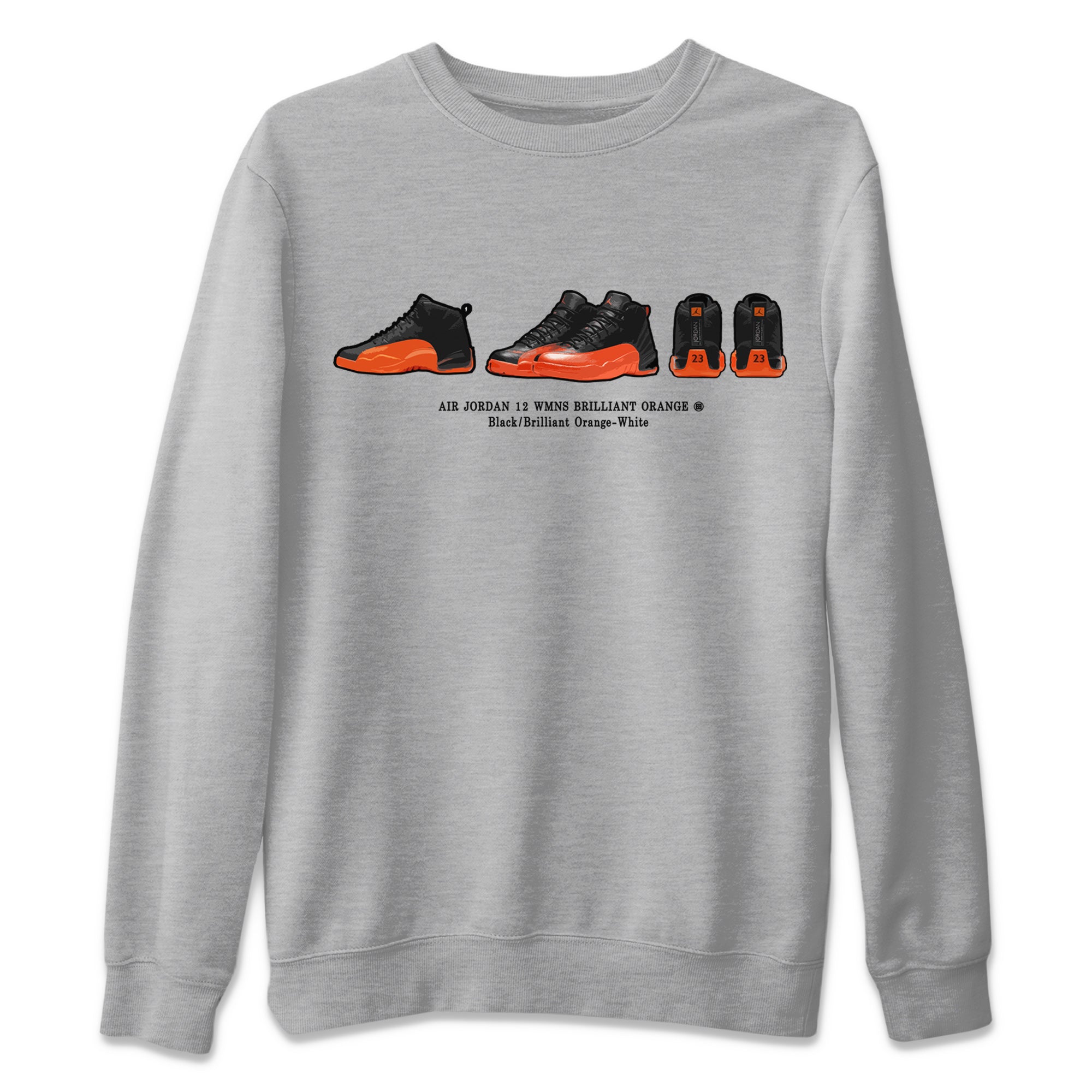 Sneaker Prelude Unisex Sweater – Air Jordan 12 Brilliant Orange, Sneakers Matching Sweater