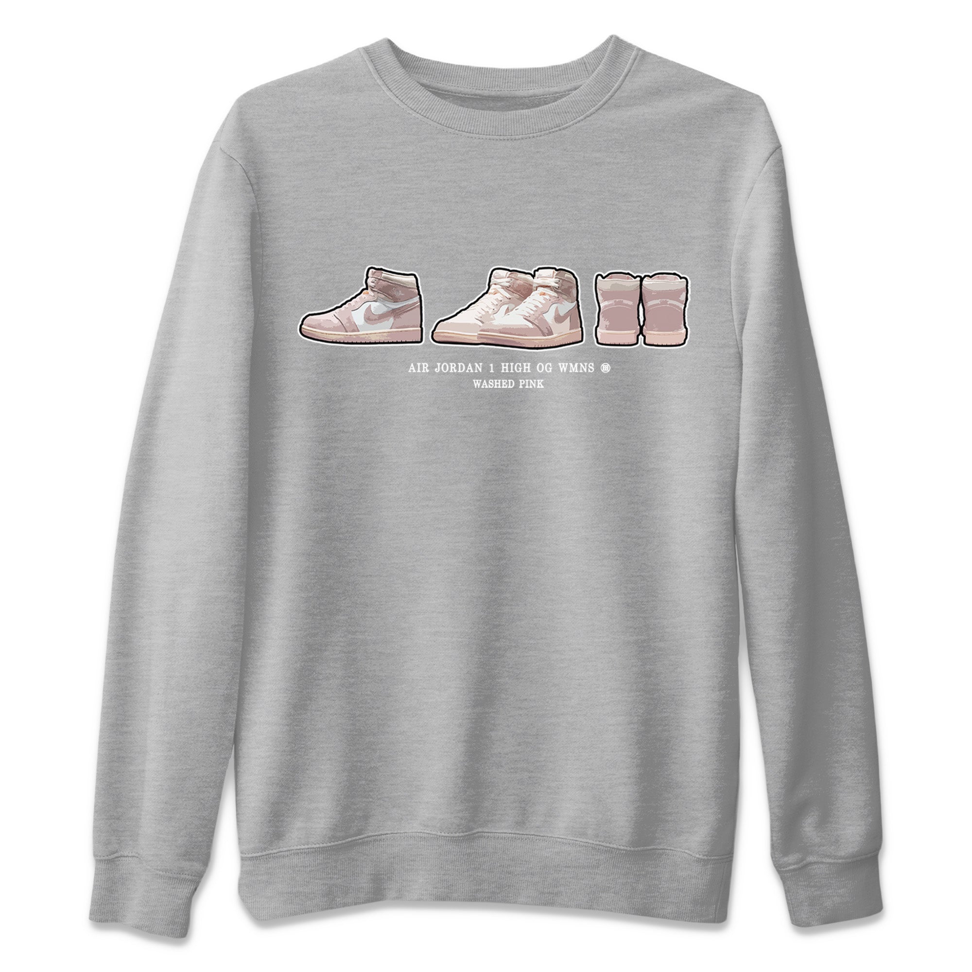 Sneaker Prelude Unisex Sweater – Air Jordan 1 Washed Pink, Sneakers Matching Sweater