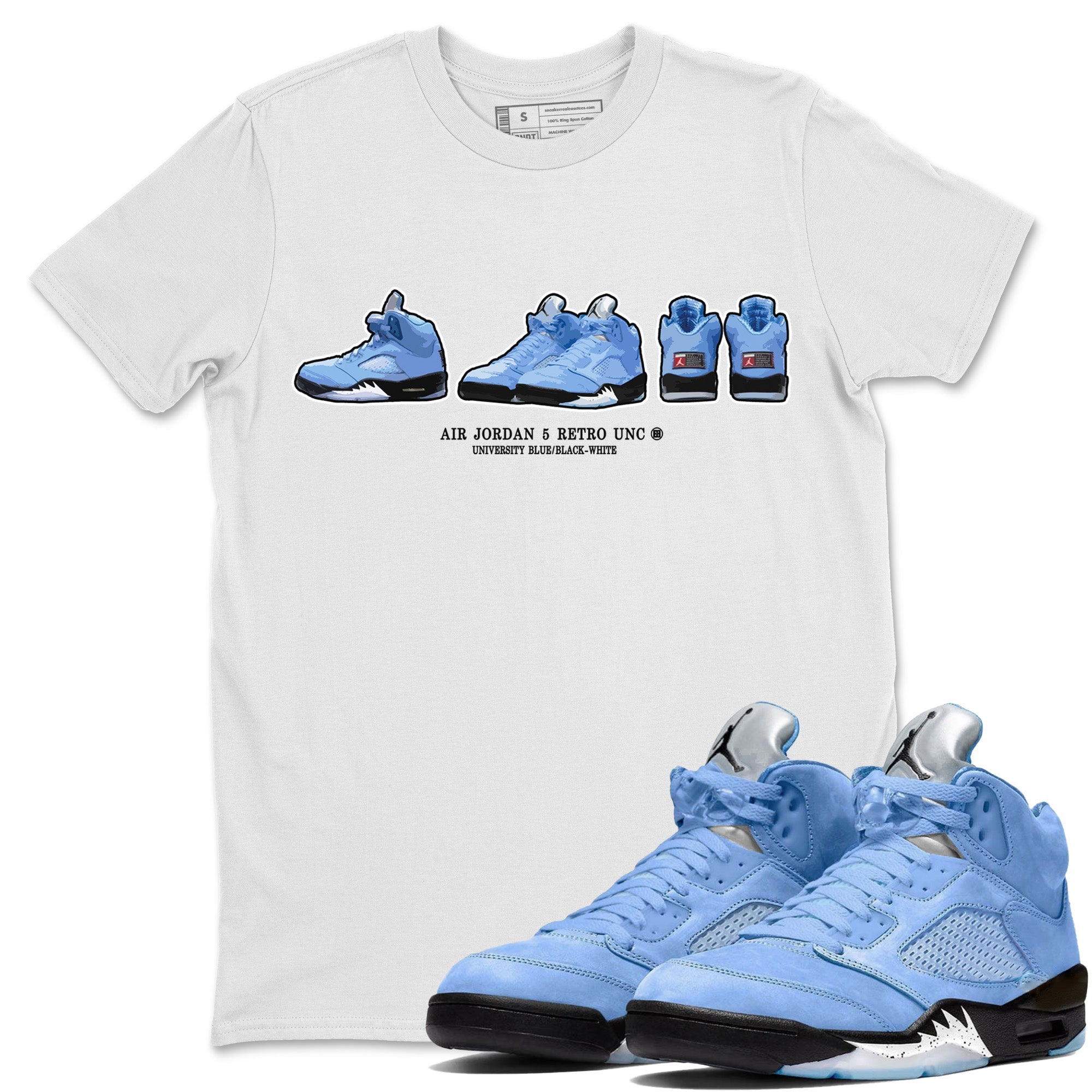 Sneaker Prelude Unisex Tshirt – Air Jordan 5 UNC