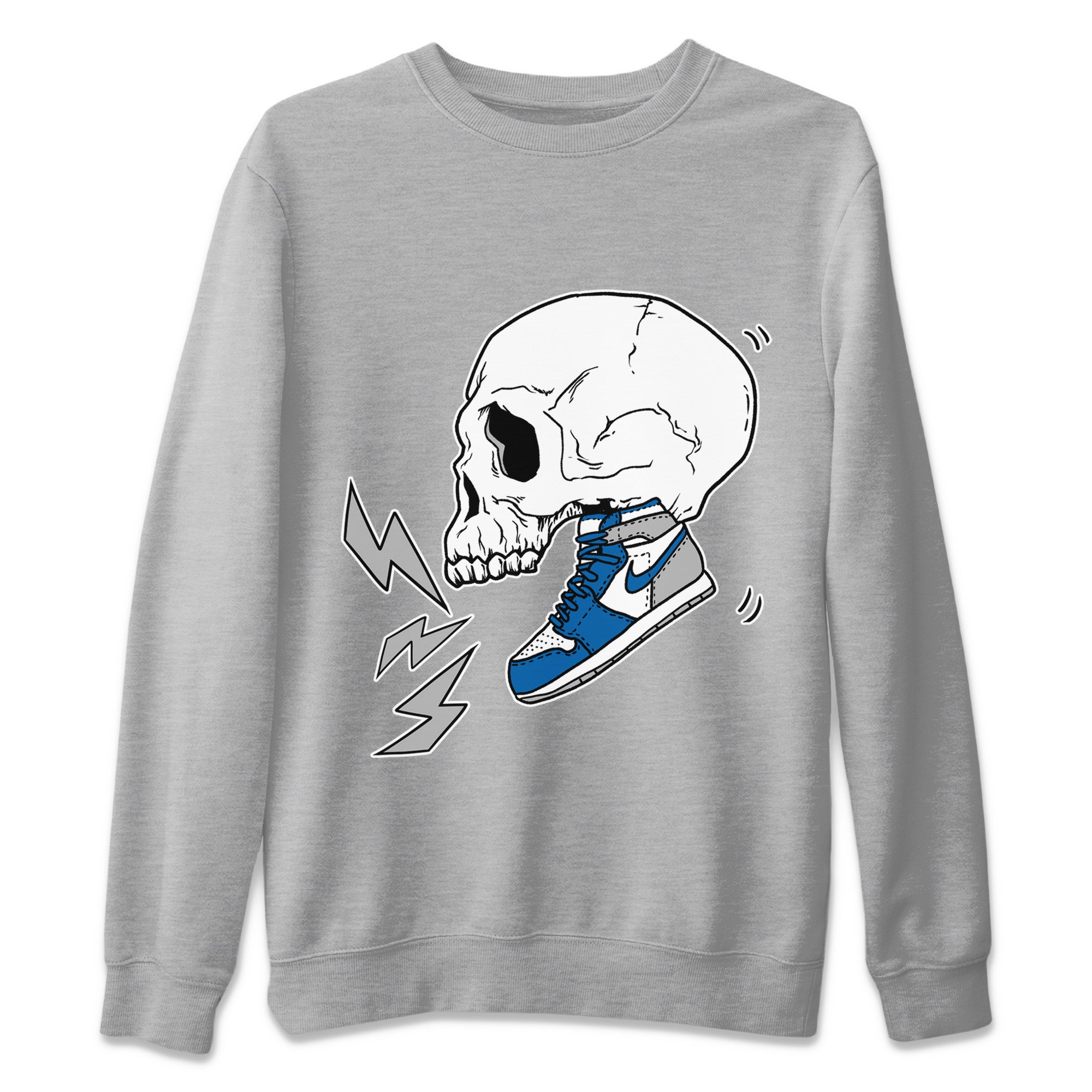 Sneaker Skull Unisex Sweater – Air Jordan 1 True Blue, Sneakers Matching Sweater
