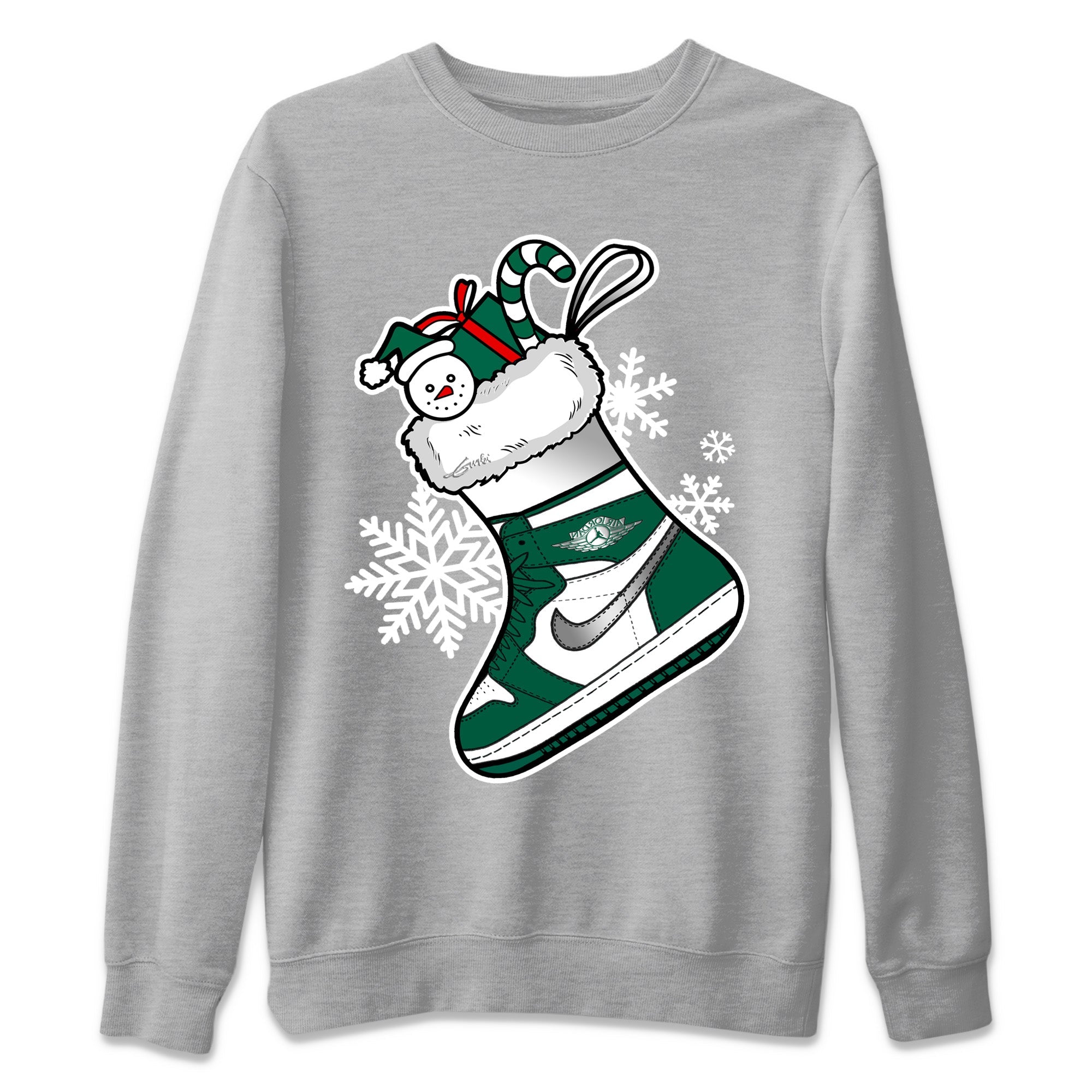 Sneaker Stocking Unisex Sweater – Air Jordan 1 Gorge Green, Sneakers Matching Sweater