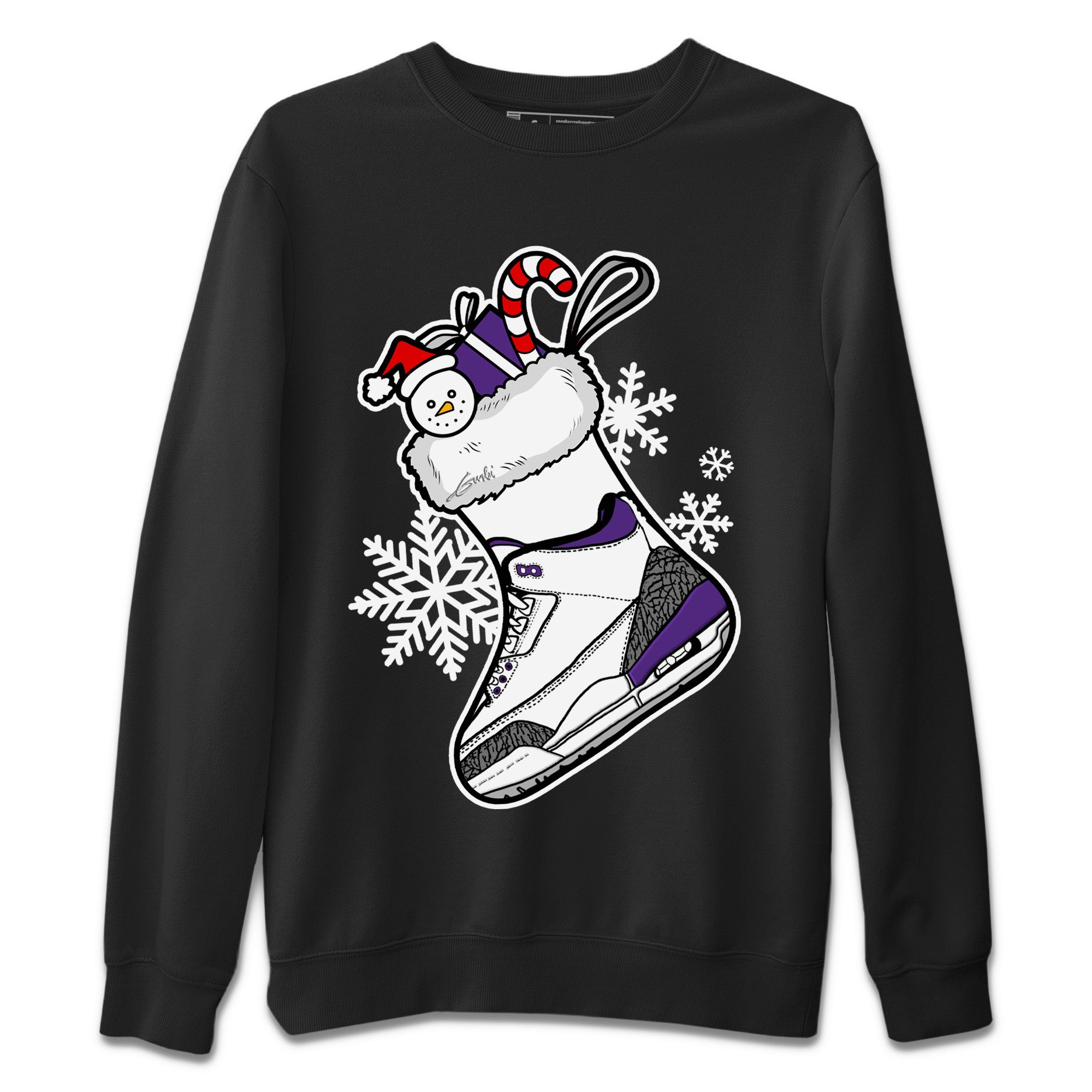 Sneaker Stocking Unisex Sweater – Air Jordan 3 Dark Iris, Sneakers Matching Sweater