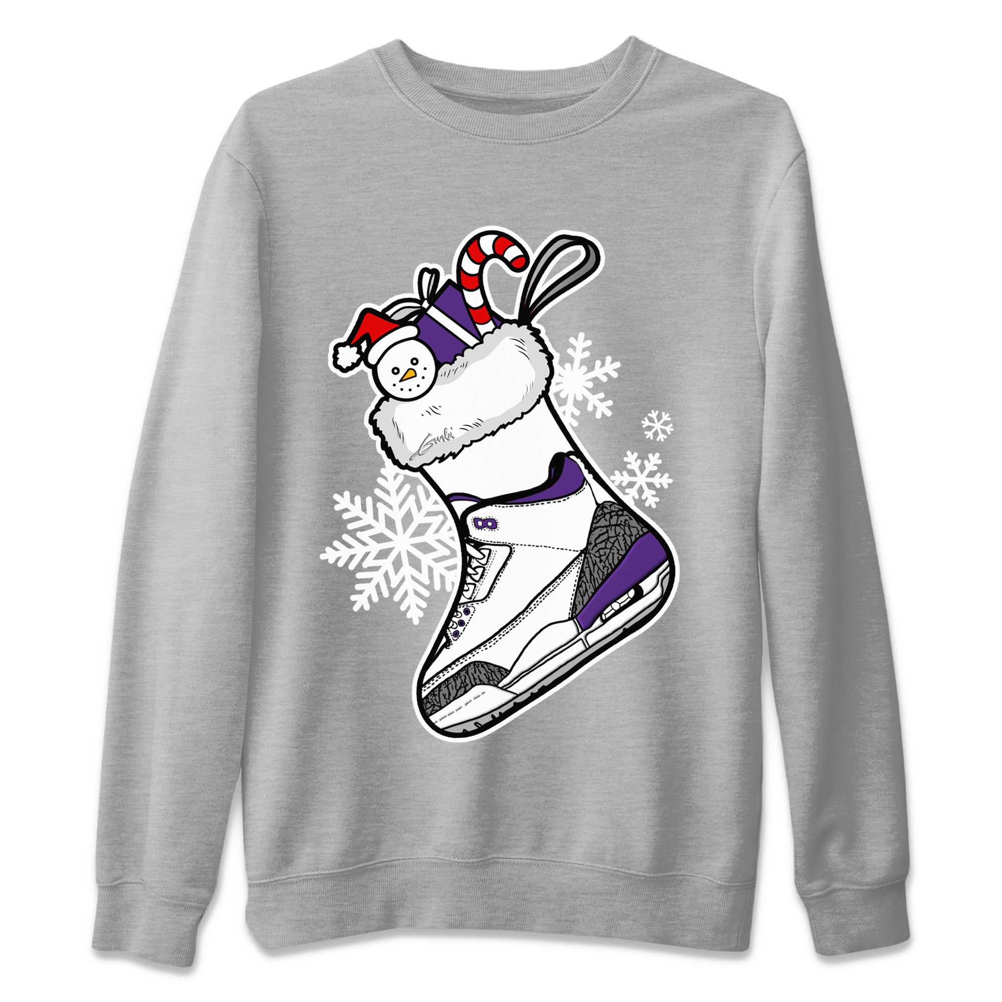 Sneaker Stocking Unisex Sweater – Air Jordan 3 Dark Iris, Sneakers Matching Sweater