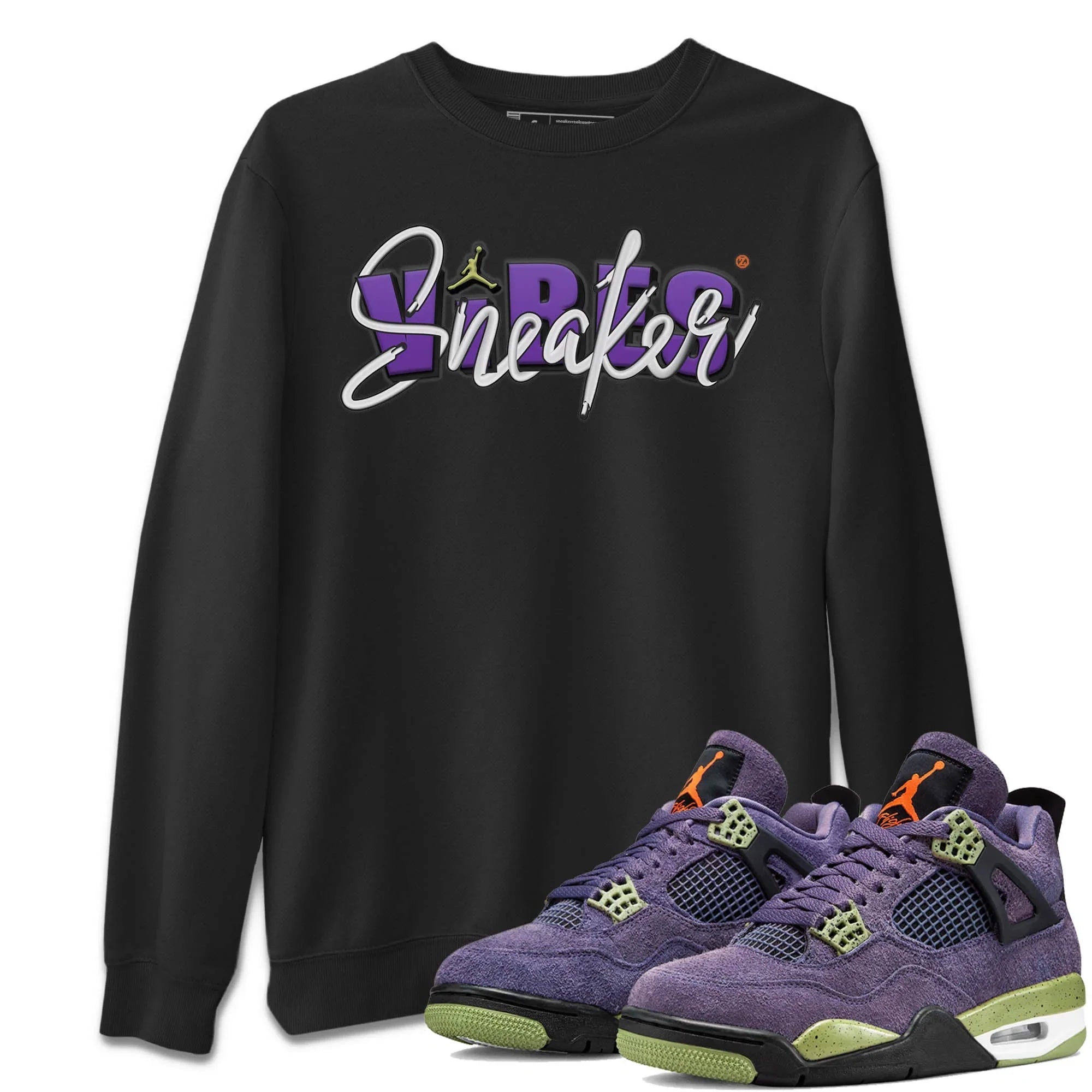 Sneaker Vibes Unisex Sweater – Air Jordan 4 Canyon Purple, Sneakers Matching Sweater