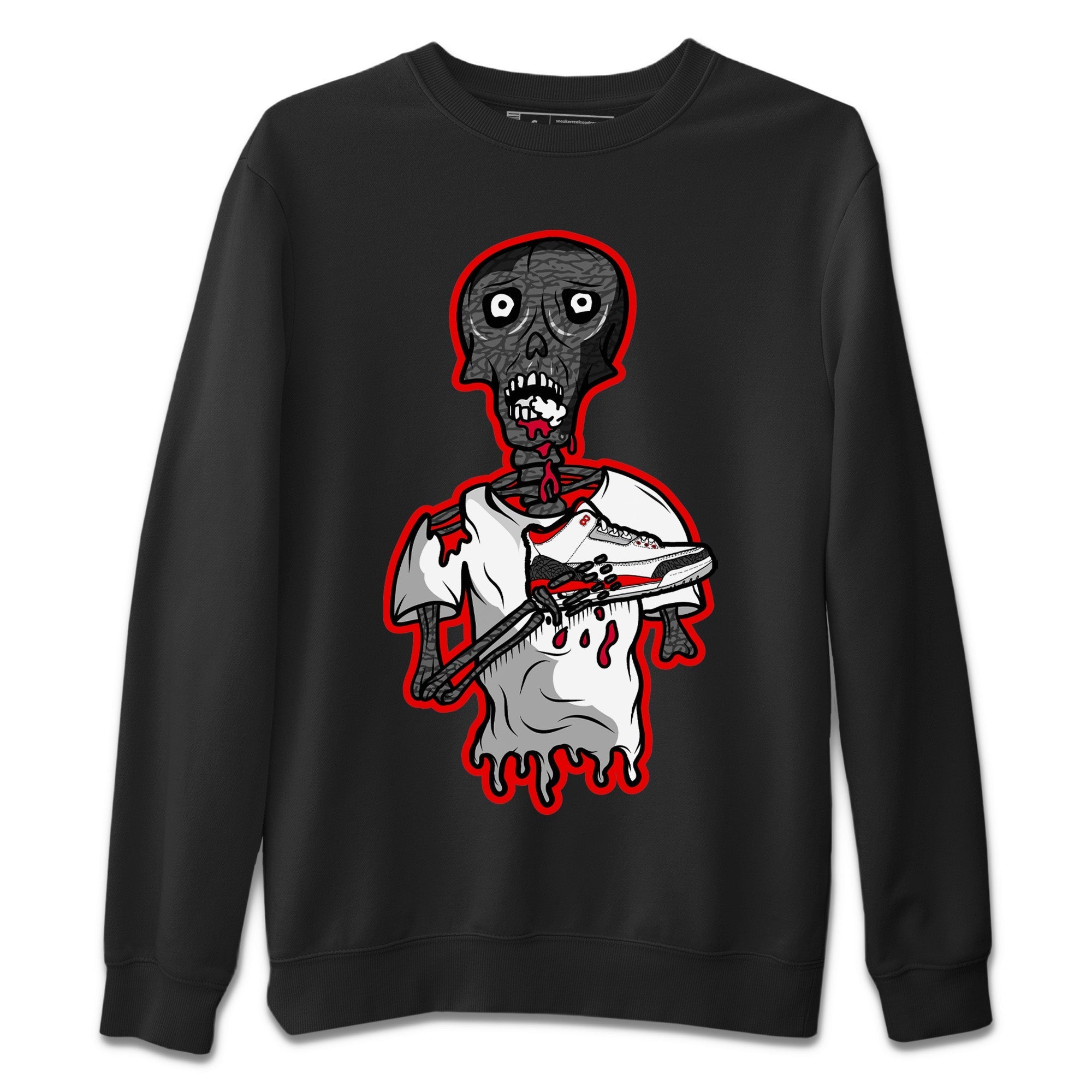 Sneaker Zombie Unisex Sweater – Air Jordan 3 Fire Red, Sneakers Matching Sweater