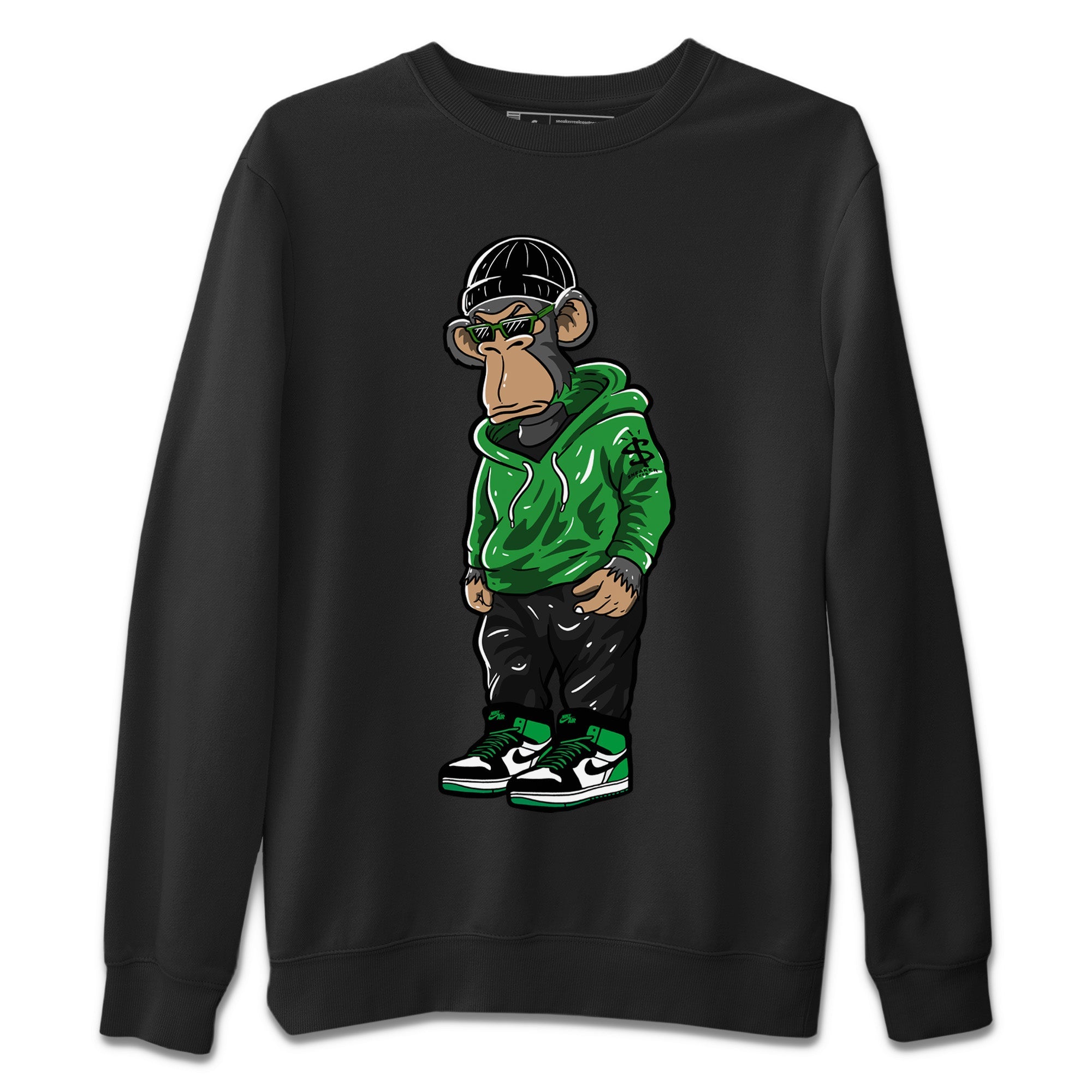 Sneakerhead Monkey Unisex Sweater – Air Jordan 1 Celtics, Sneakers Matching Sweater