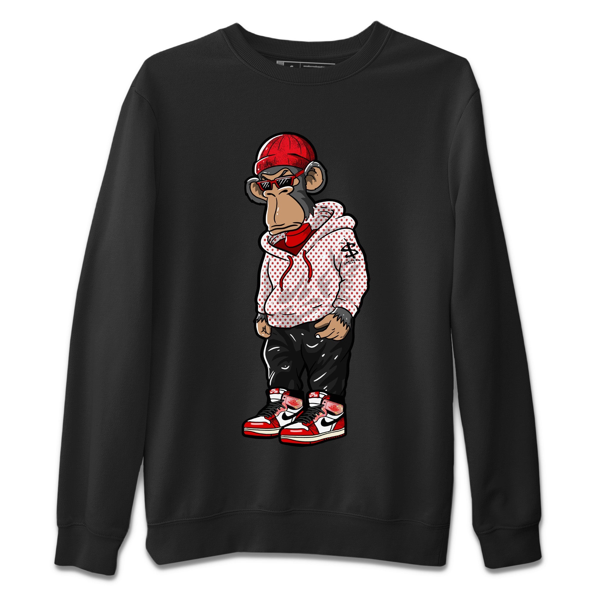 Sneakerhead Monkey Unisex Sweater – Air Jordan 1 Spider Man, Sneakers Matching Sweater