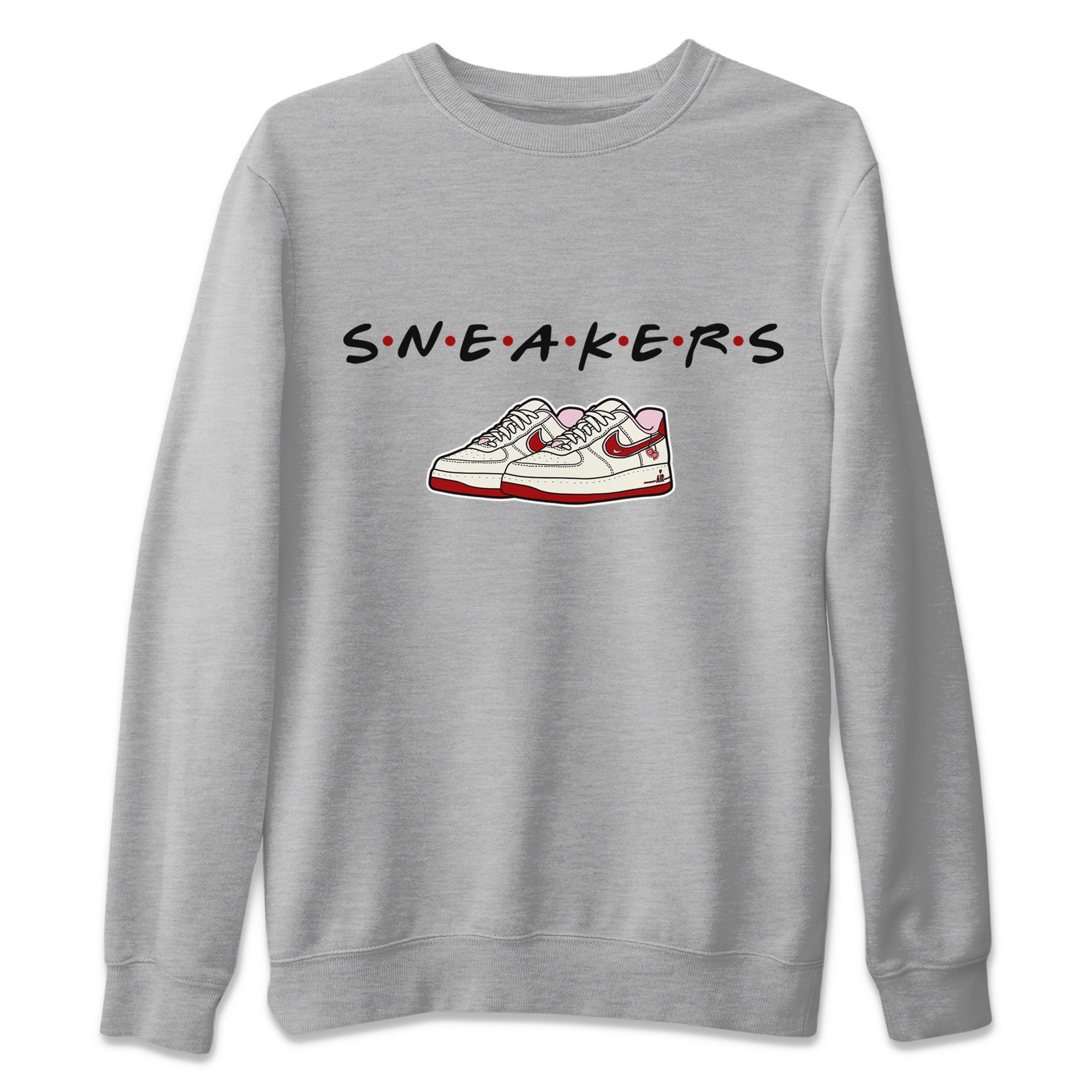 Sneakers Unisex Sweater – Air Force 1 Valentines Day, Sneakers Matching Sweater