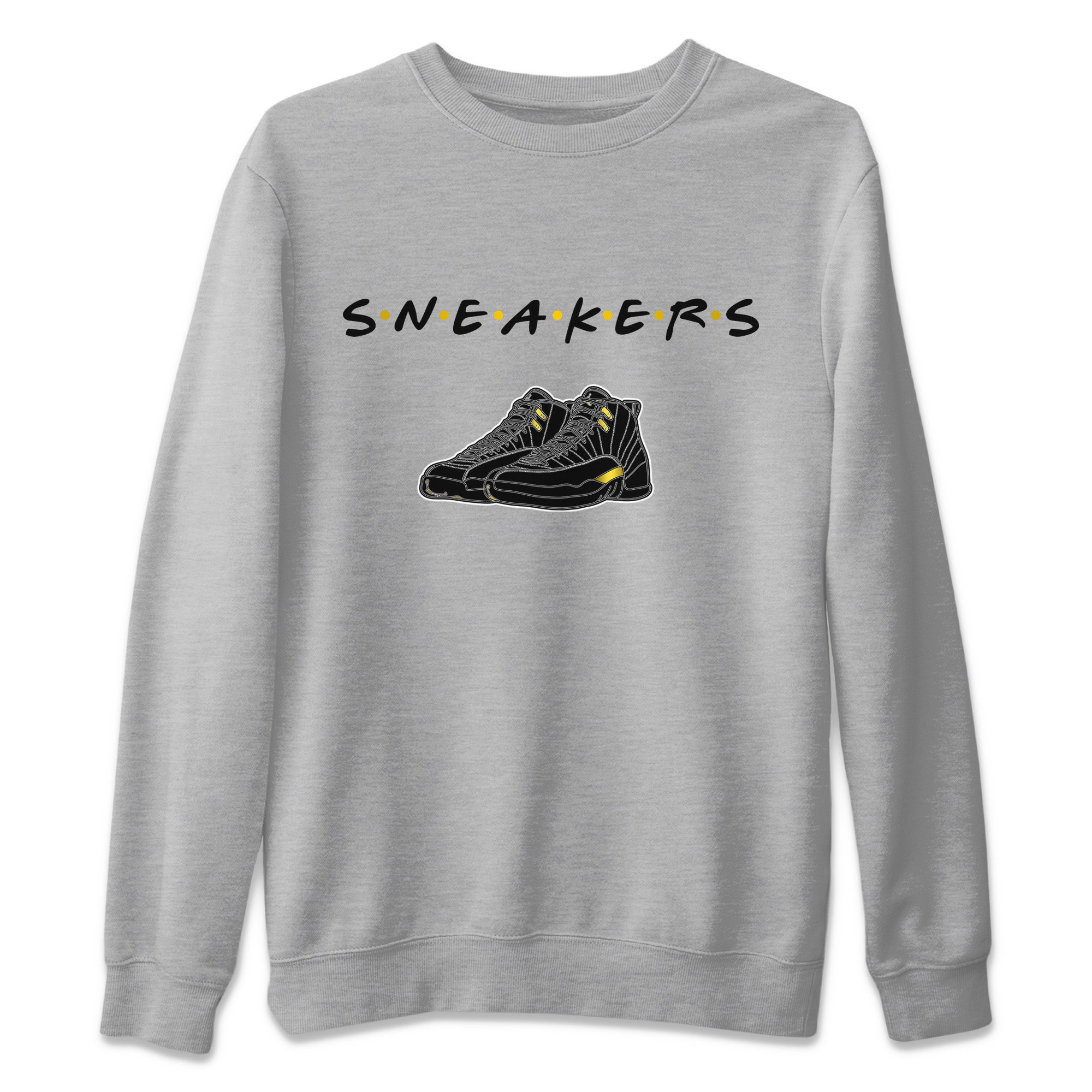 Sneakers Unisex Sweater – Air Jordan 12 Black Taxi, Sneakers Matching Sweater