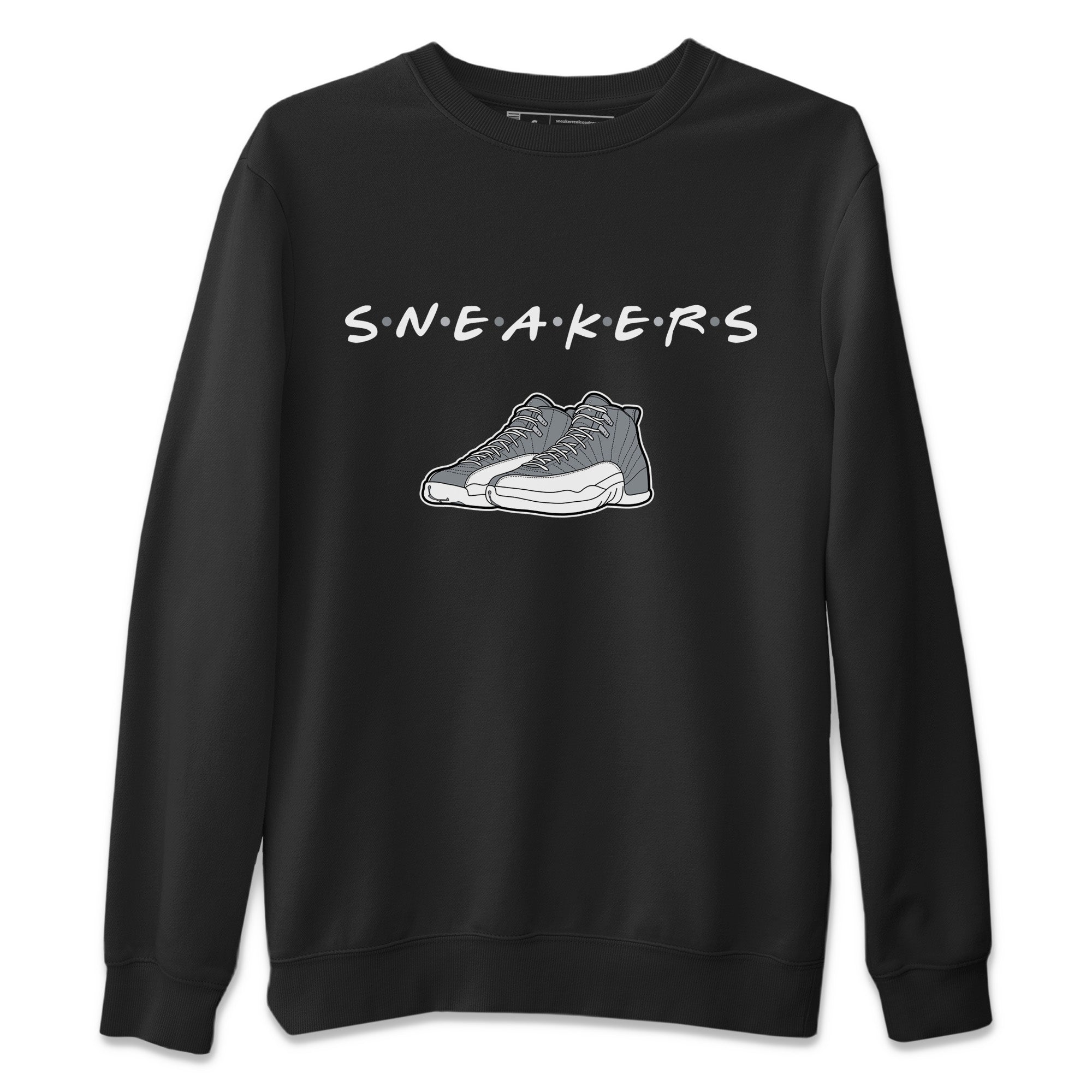 Sneakers Unisex Sweater – Air Jordan 12 Stealth, Sneakers Matching Sweater