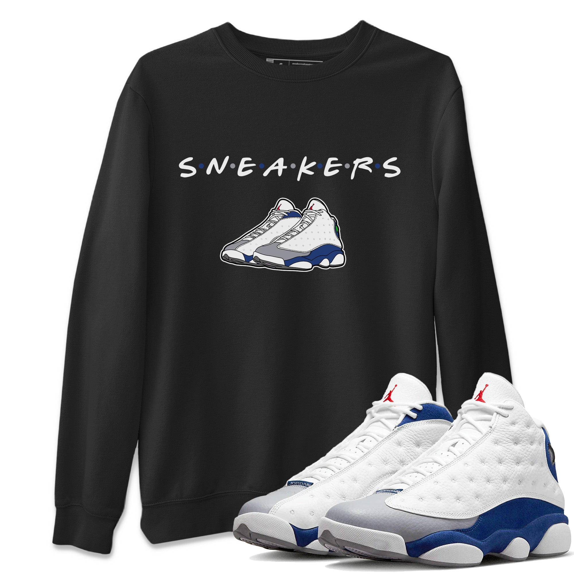 Sneakers Unisex Sweater – Air Jordan 13 French Blue, Sneakers Matching Sweater