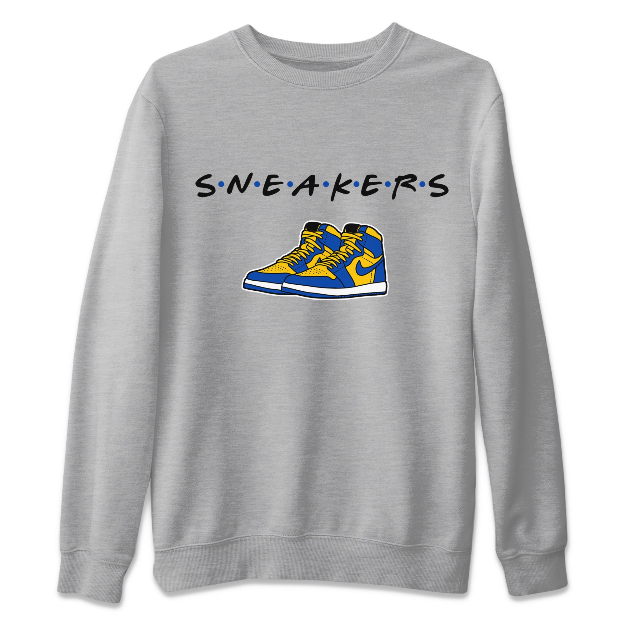 Sneakers Unisex Sweater – Air Jordan 1 Game Royal Varsity Maize, Sneakers Matching Sweater