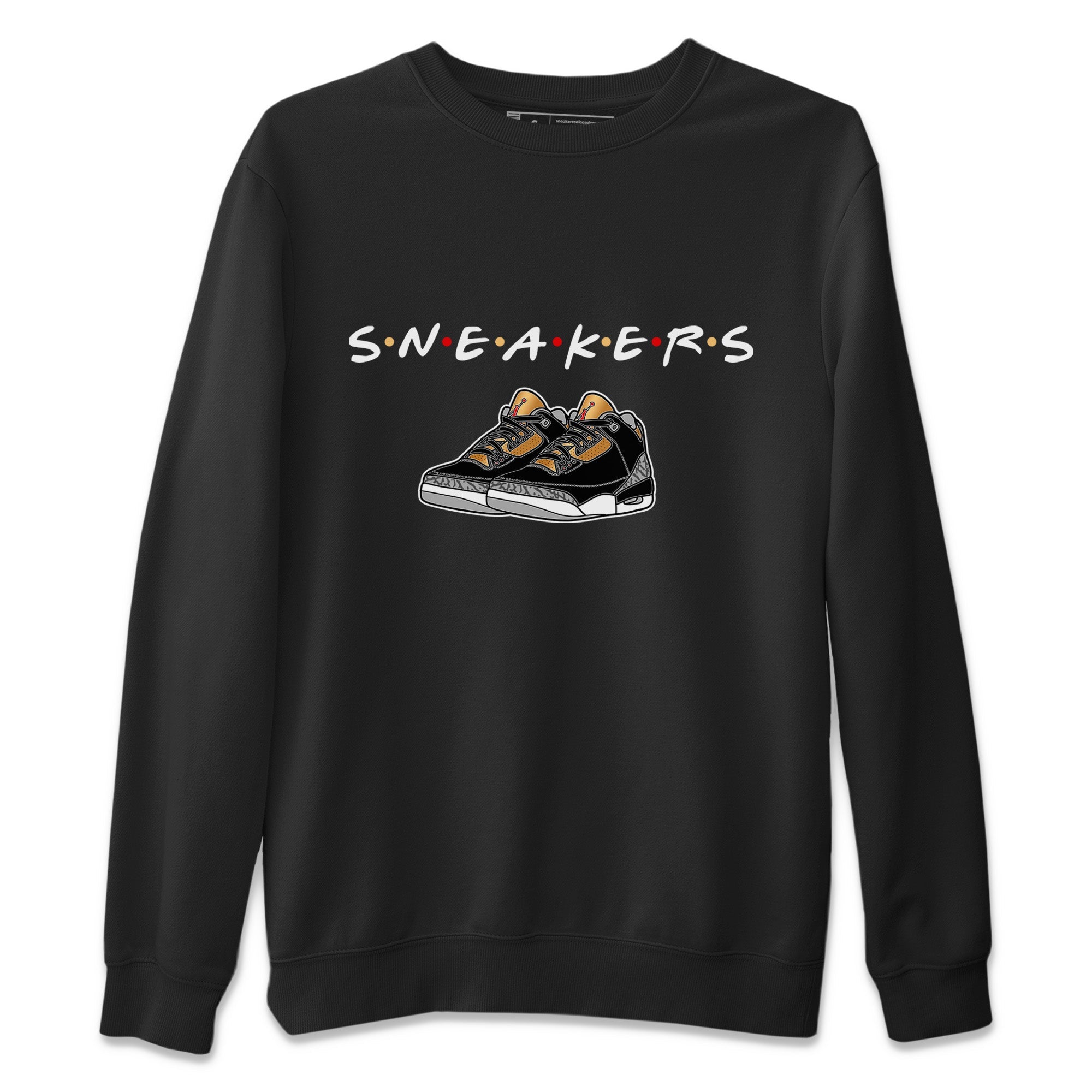 Sneakers Unisex Sweater – Air Jordan 3 Black Gold, Sneakers Matching Sweater