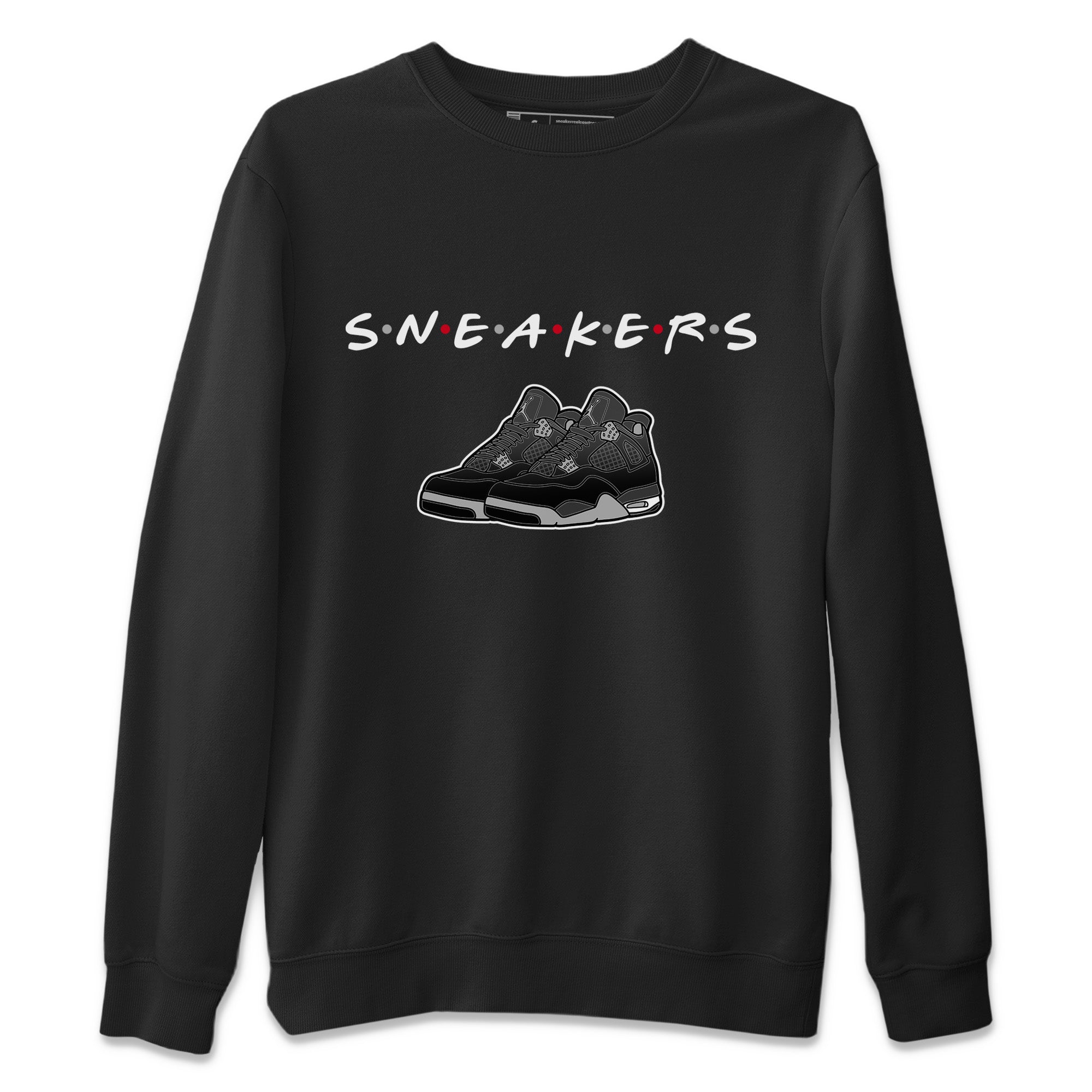 Sneakers Unisex Sweater – Air Jordan 4 Black Canvas, Sneakers Matching Sweater