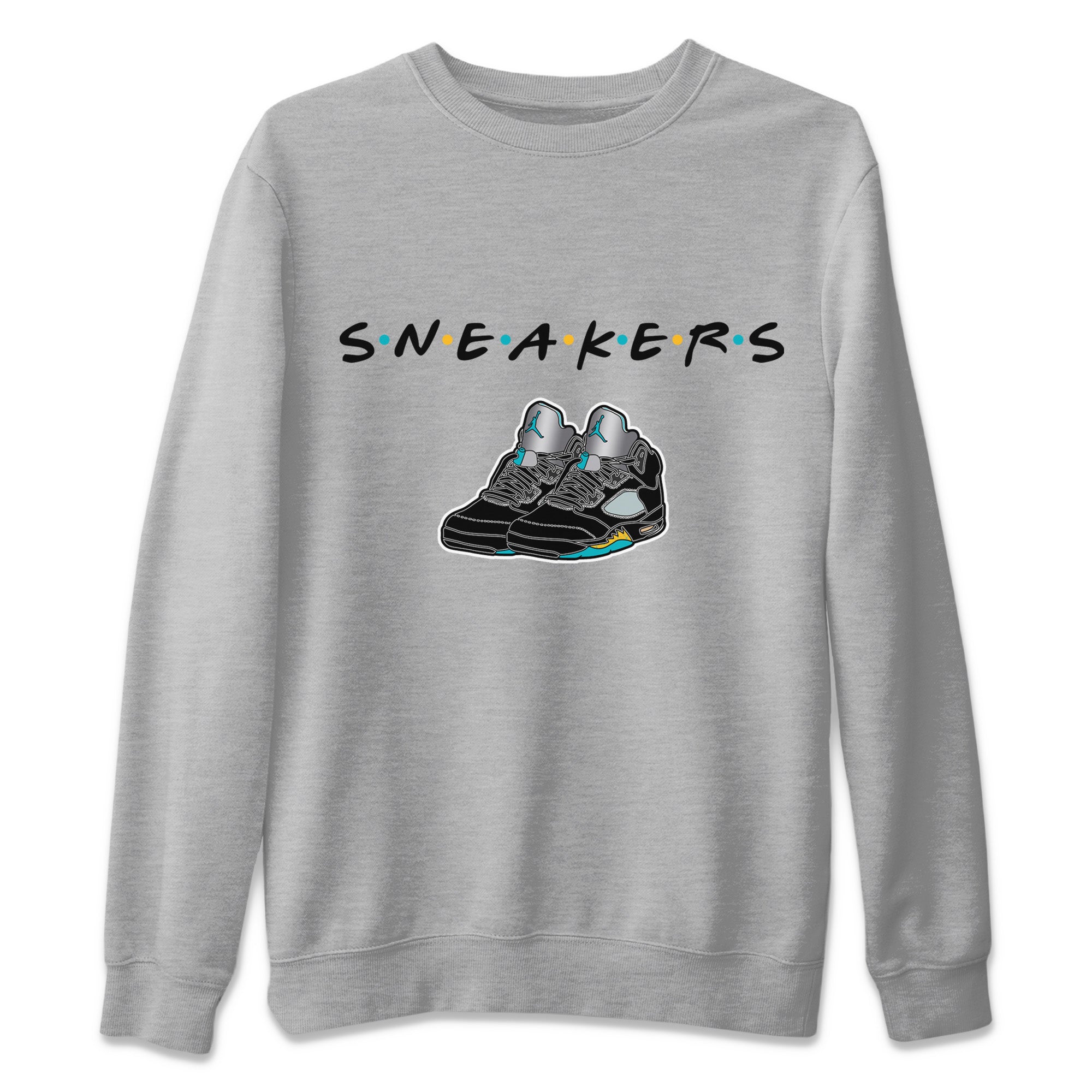 Sneakers Unisex Sweater – Air Jordan 5 Aqua, Sneakers Matching Sweater