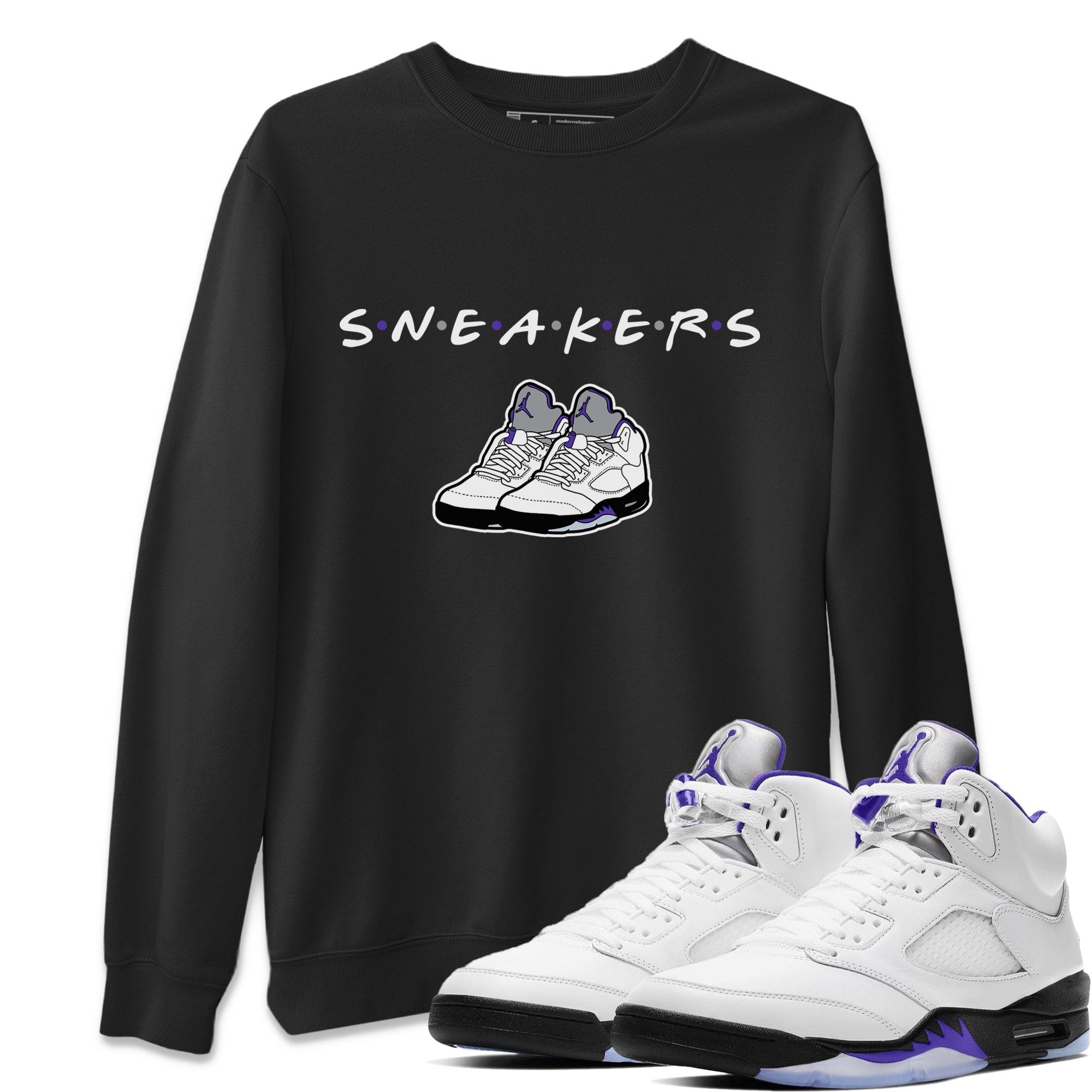 Sneakers Unisex Sweater – Air Jordan 5 Concord, Sneakers Matching Sweater