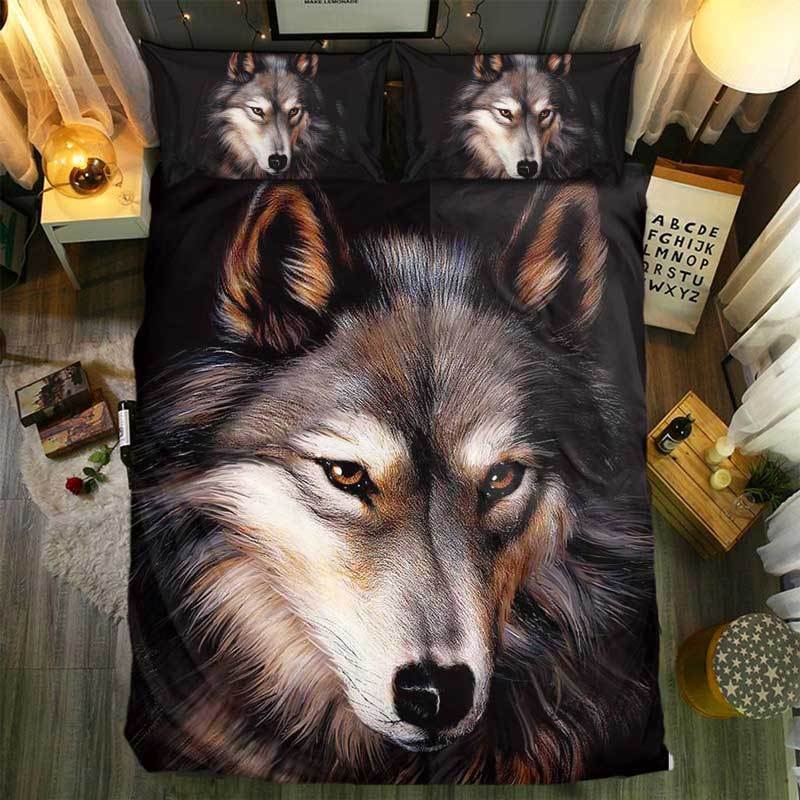 Snm Pecial Wolf Collection 3D Customized Duvet Cover Bedding Set
