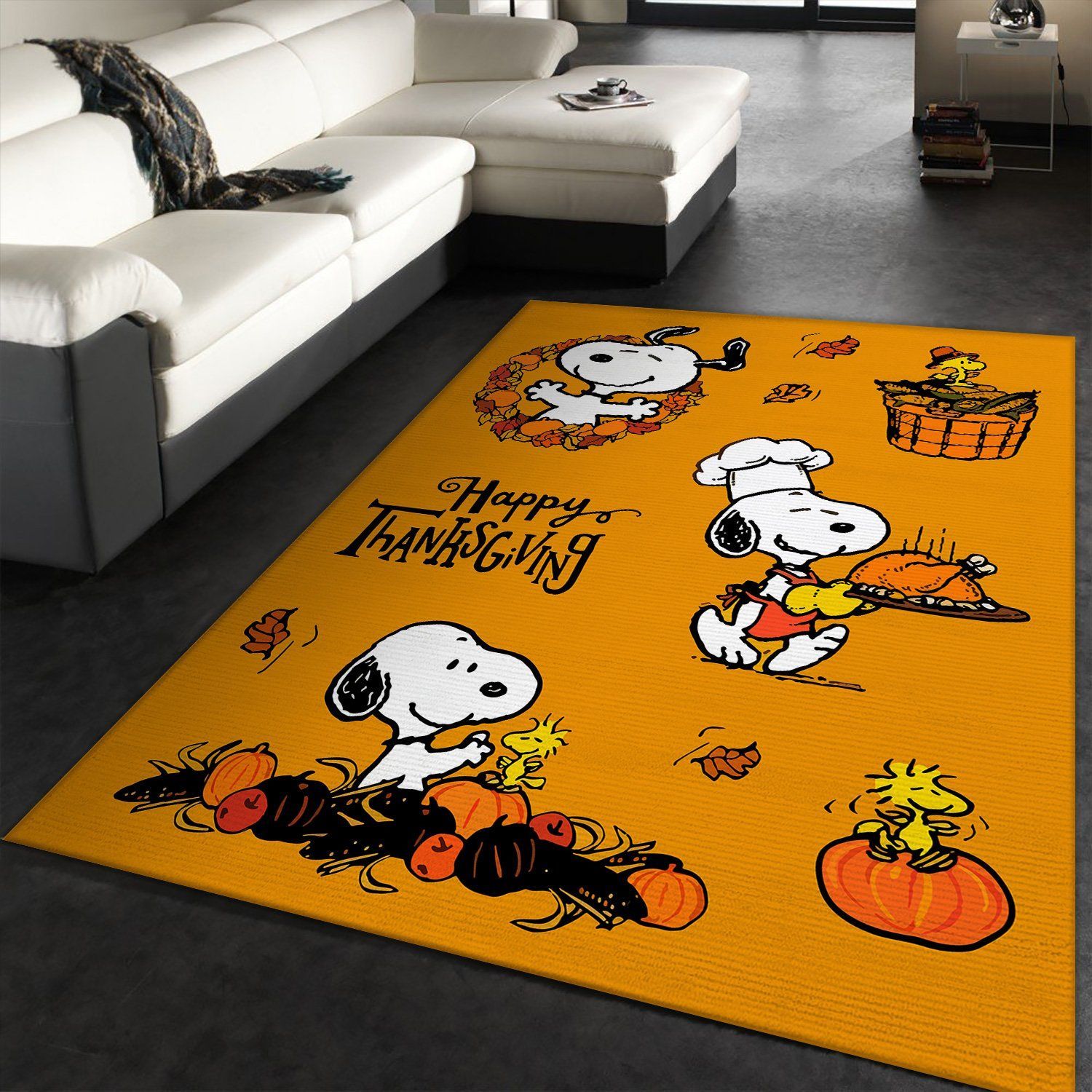 Snoopy Halloween Rectangle Rug – Custom Size And Printing