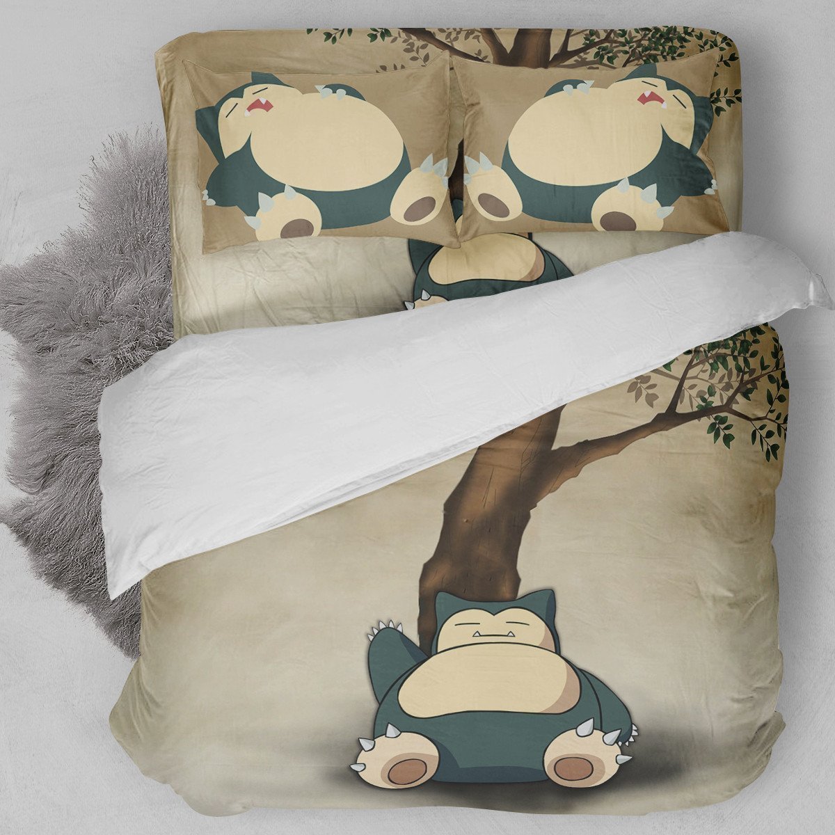 Snorlax Duvet Cover Bedding Set