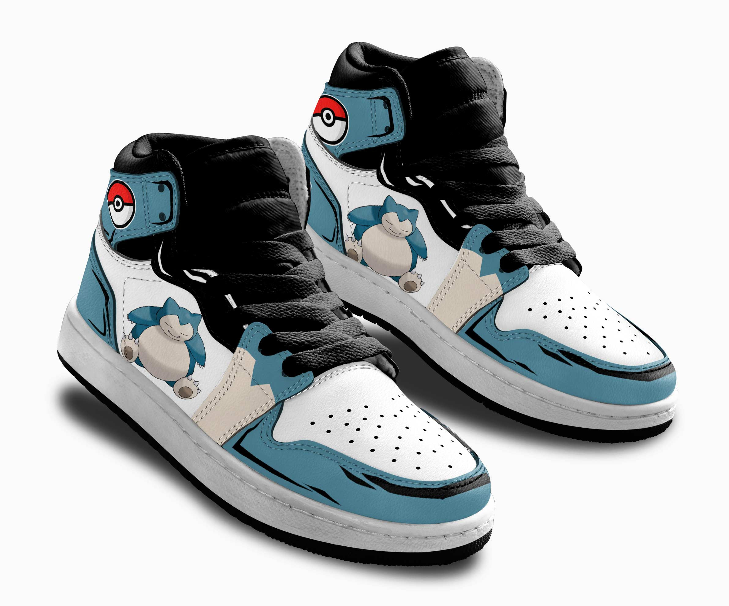Snorlax Kids Sneakers Custom Anime Pokemon Shoes For Kids