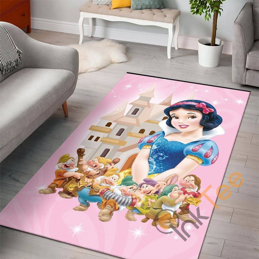 Snow White Disney Princess Movies Children Room Decoration Bedroom Lover Rectangle Rug