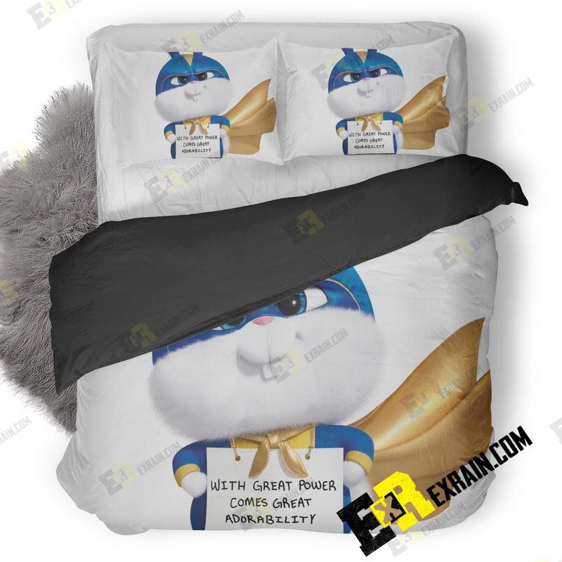 Snowball The Secret Life Of Pets Ug 3D Customized Duvet Cover Bedding Set
