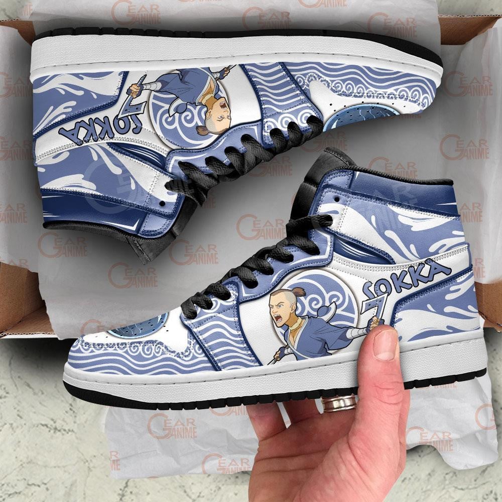 Sokka JD1s Sneakers Avatar The Last Airbender Anime Shoes, Air Jordan Hightop
