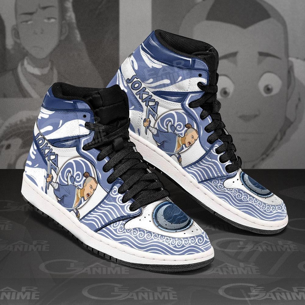Sokka JD1s Sneakers Avatar The Last Airbender Anime Shoes, Air Jordan Hightop