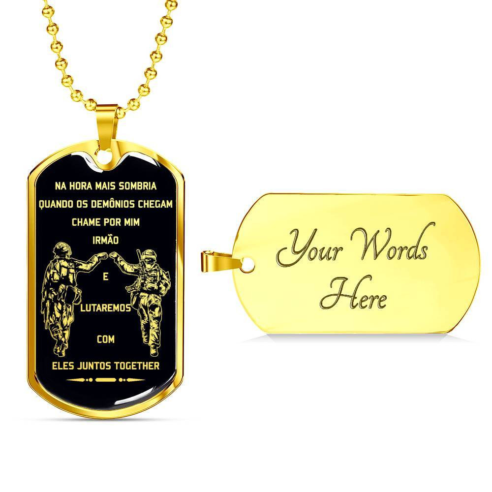 Soldier – Call On Me Brother – Black – Brazil – Military Ball Chain