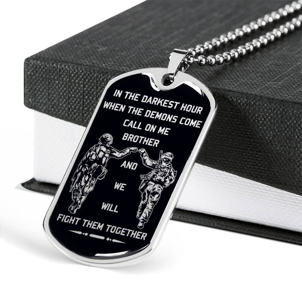 Soldier – Call On Me Brother – Black – English – Military Ball Chain