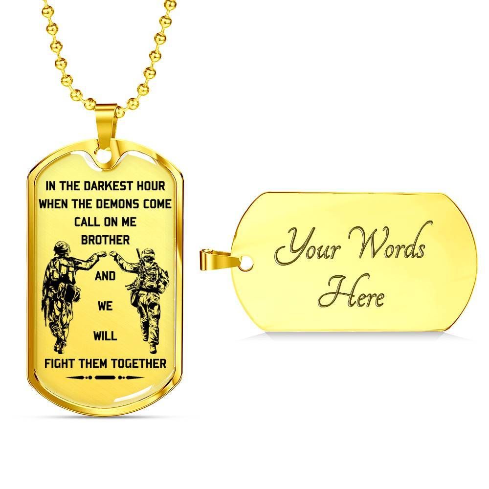 Soldier – Call On Me Brother – English – Military Ball Chain