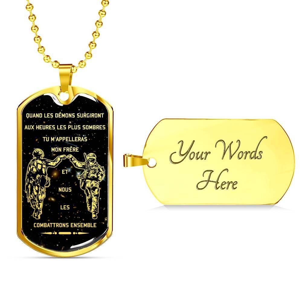 Soldier – Call On Me Brother – Galaxy – French – Military Ball Chain