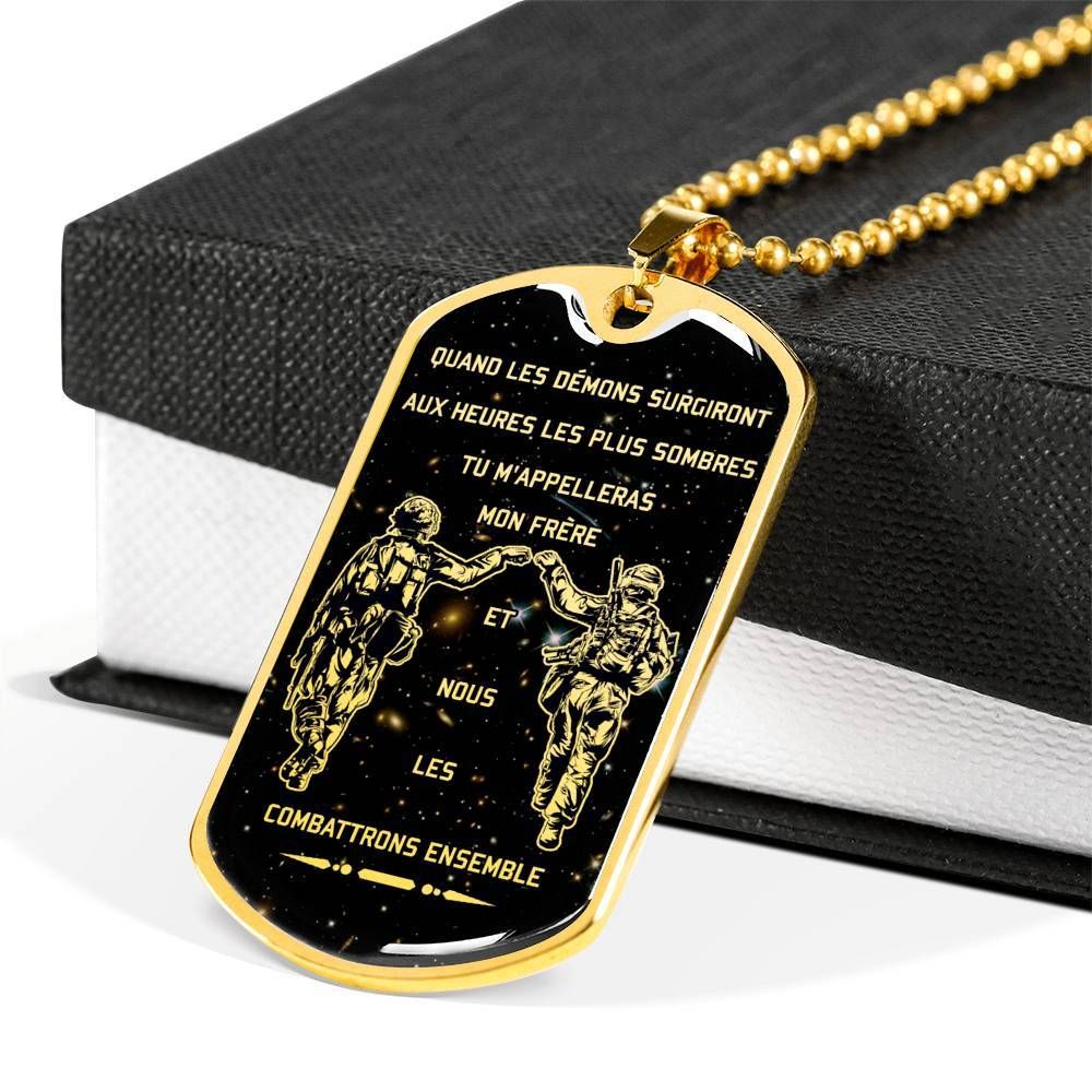 Soldier – Call On Me Brother – Galaxy – French – Military Ball Chain