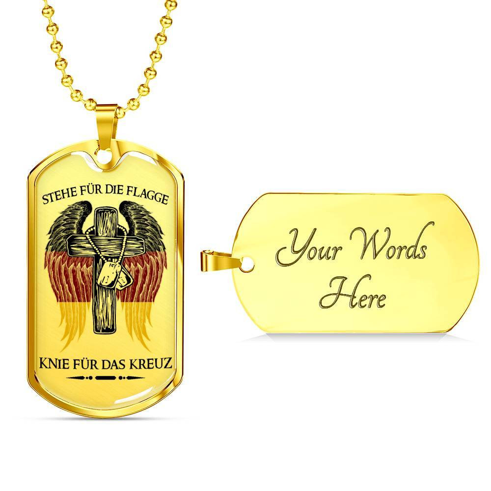 Soldier – Stand For The Flag Germany – Military Ball Chain
